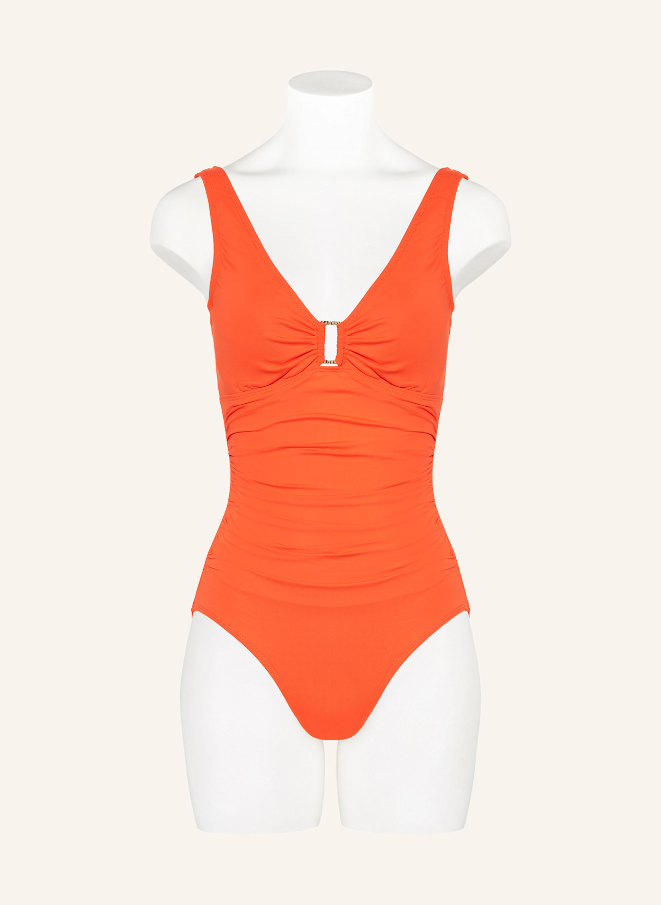 LAUREN RALPH LAUREN Plavky s kosticemi BEACH CLUB SOLIDS: ORANŽOVÁ