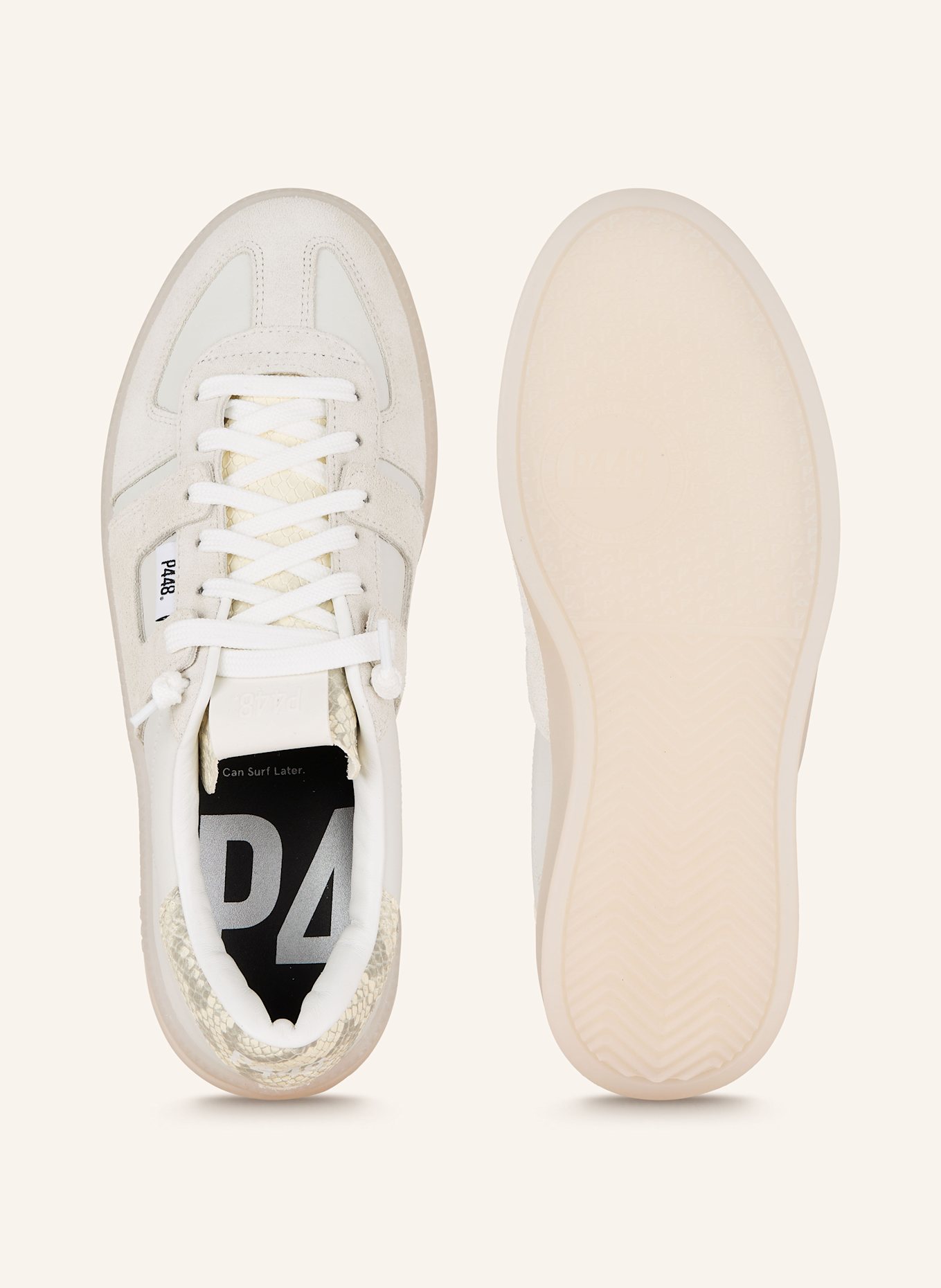P448 Sneakers MONZA2: ECRU / LIGHT GRAY
