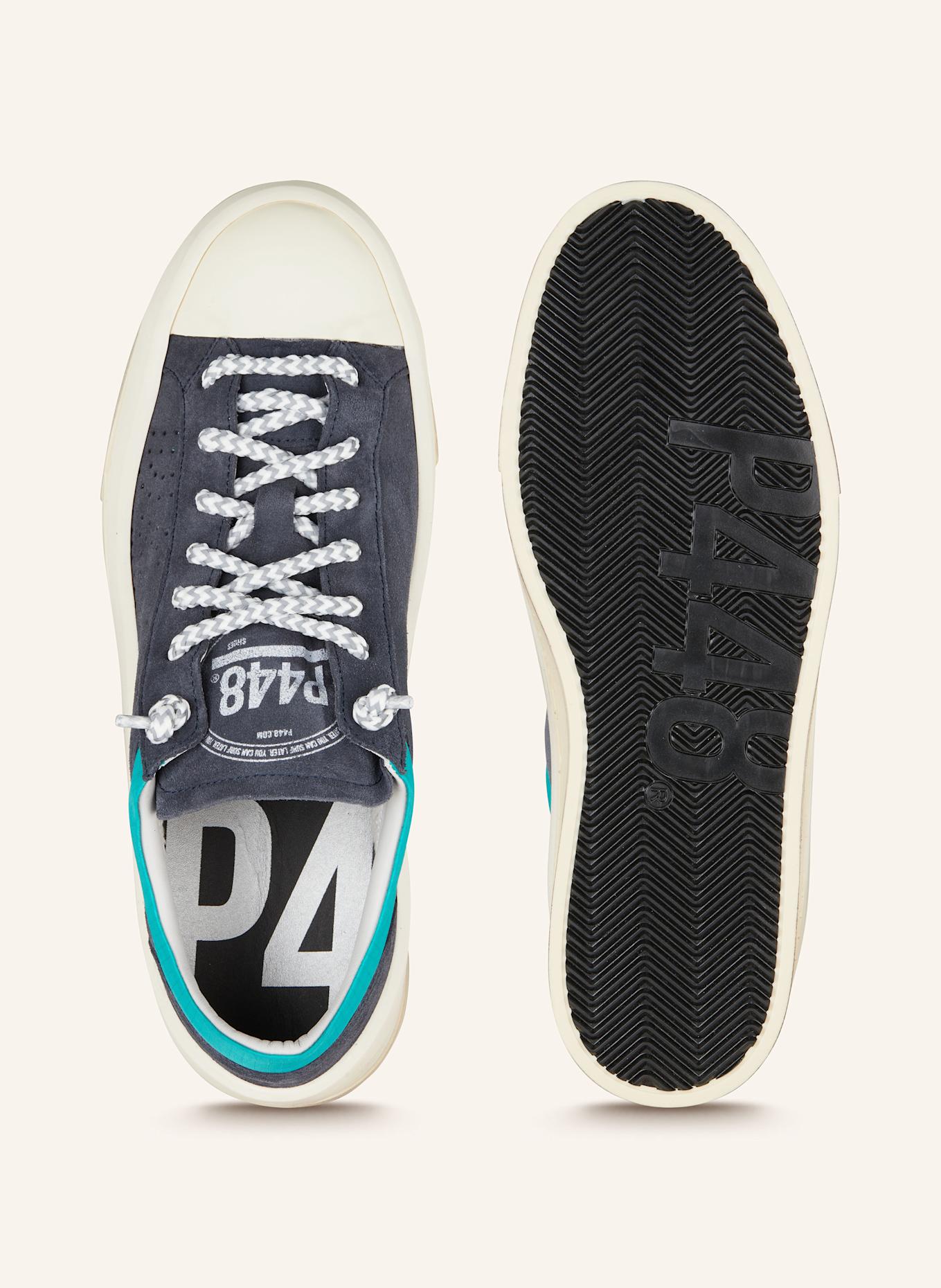 P448 Sneaker RAIL LOW: DONKERBLAUW / CRÈME
