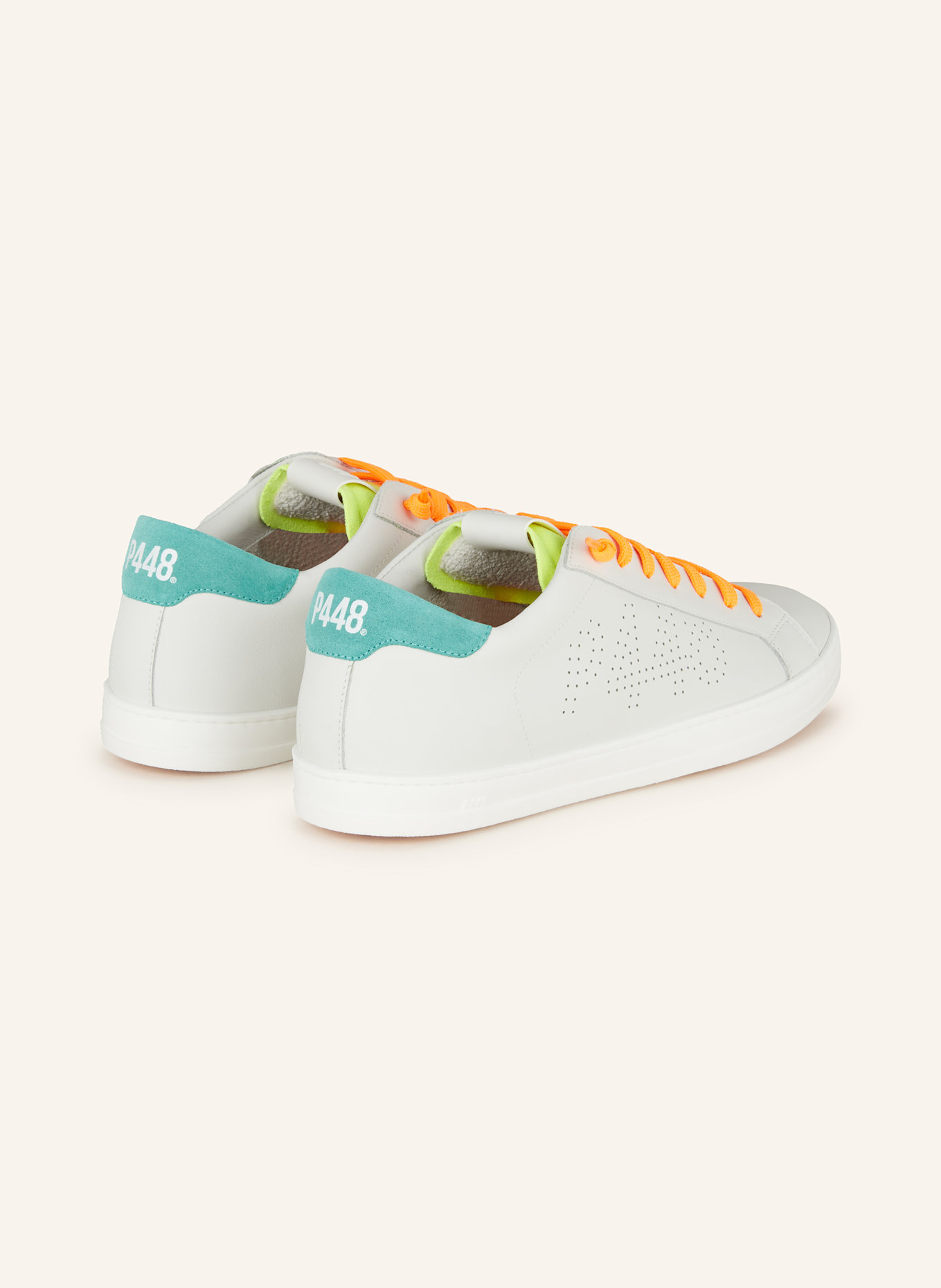 P448 Sneakers JOHN: WHITE / NEON YELLOW / GREEN