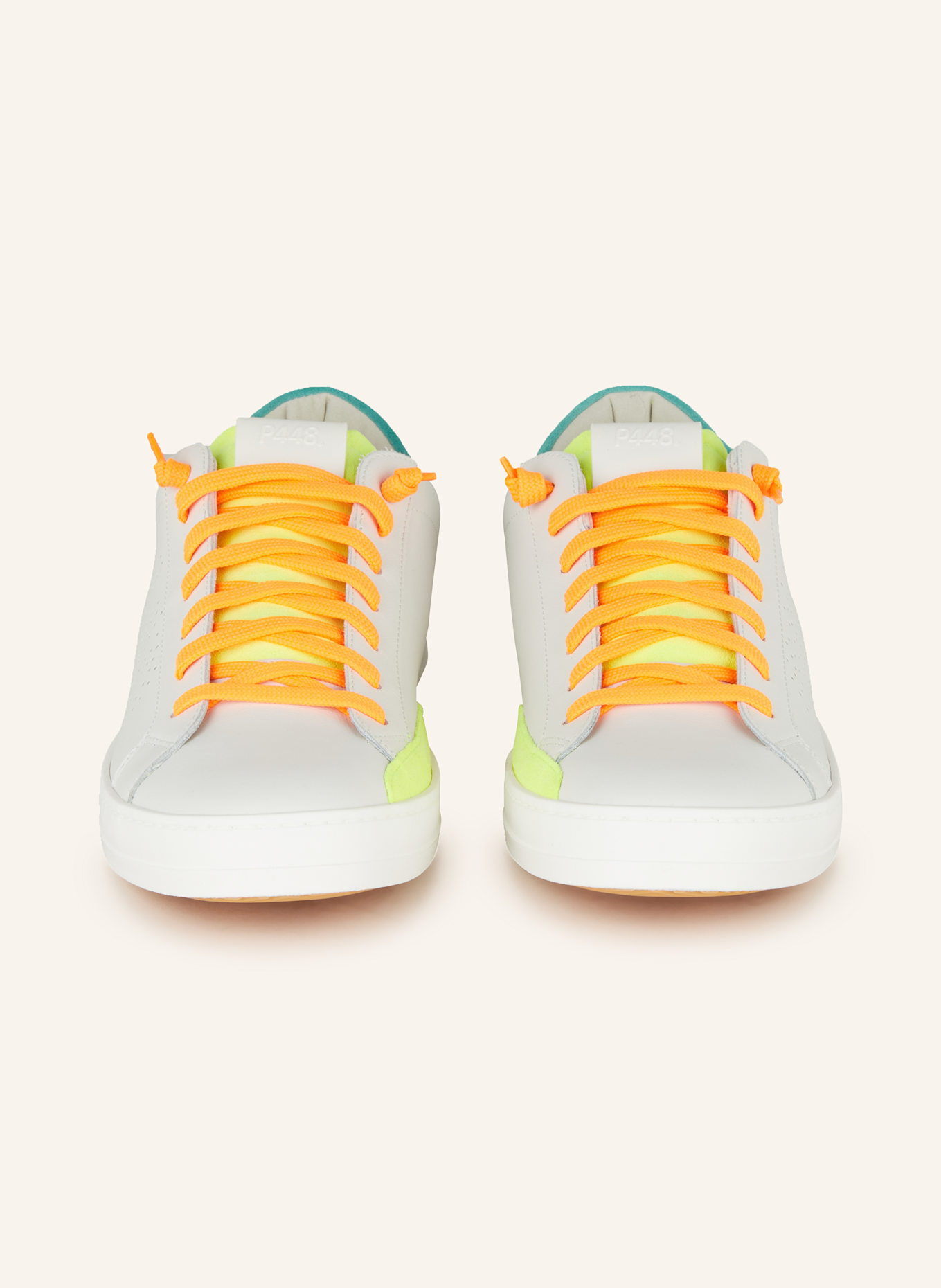 P448 Sneakers JOHN: WHITE / NEON YELLOW / GREEN