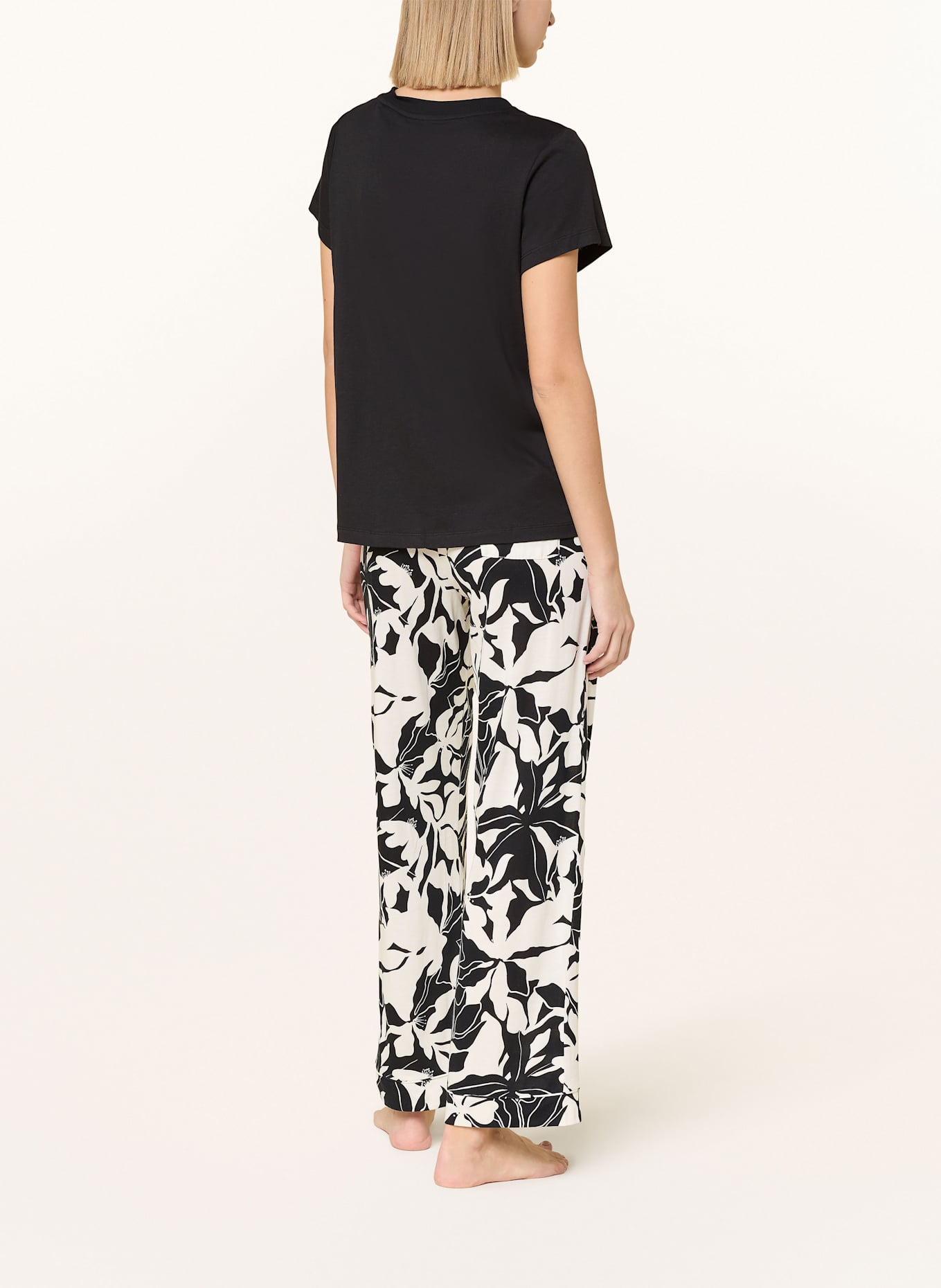 Marc O'Polo Pajama pants: BLACK/ WHITE