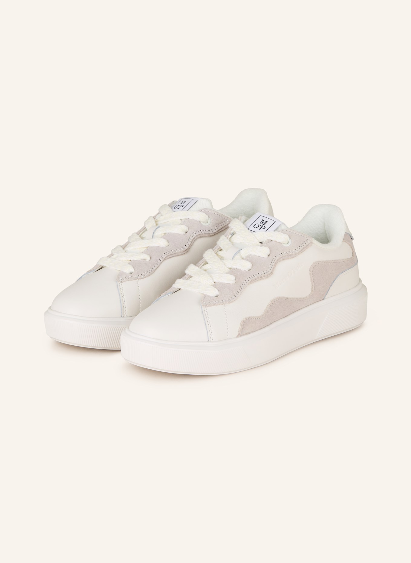 Marc O'Polo Sneakers: WHITE / LIGHT GRAY