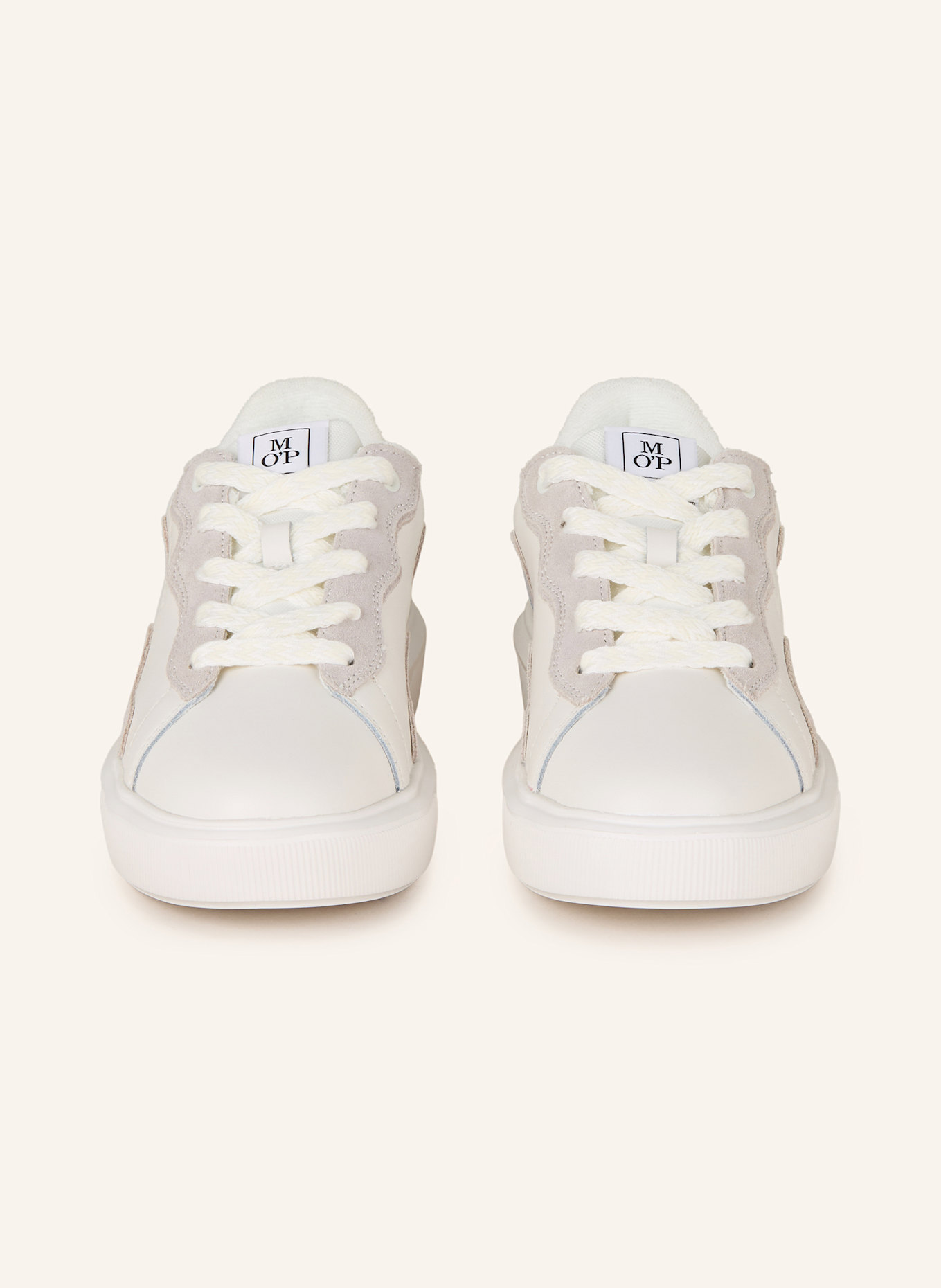 Marc O'Polo Sneakers: WHITE / LIGHT GRAY