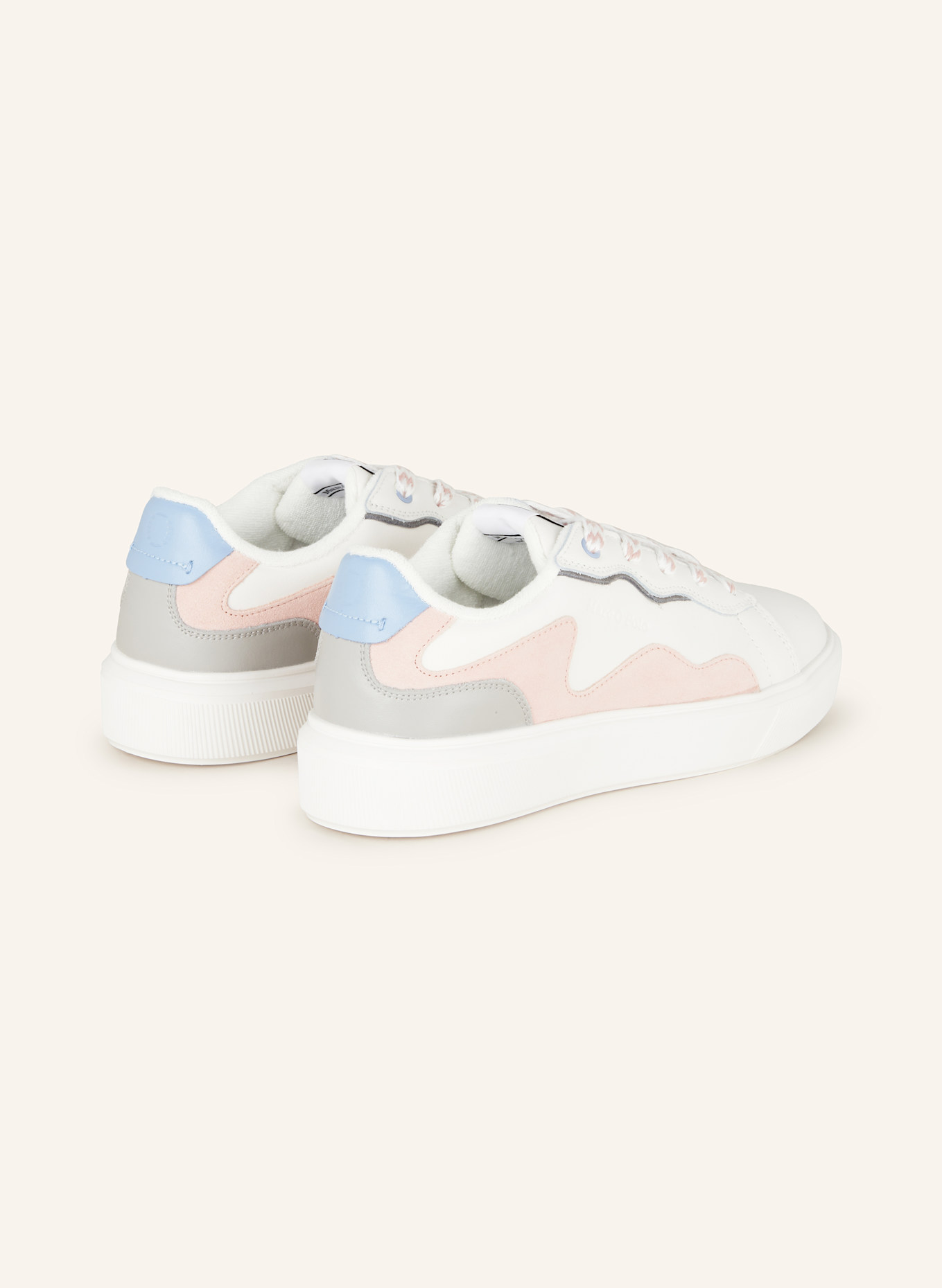 Marc O'Polo Sneaker: WEISS / ROSÉ / HELLBLAU