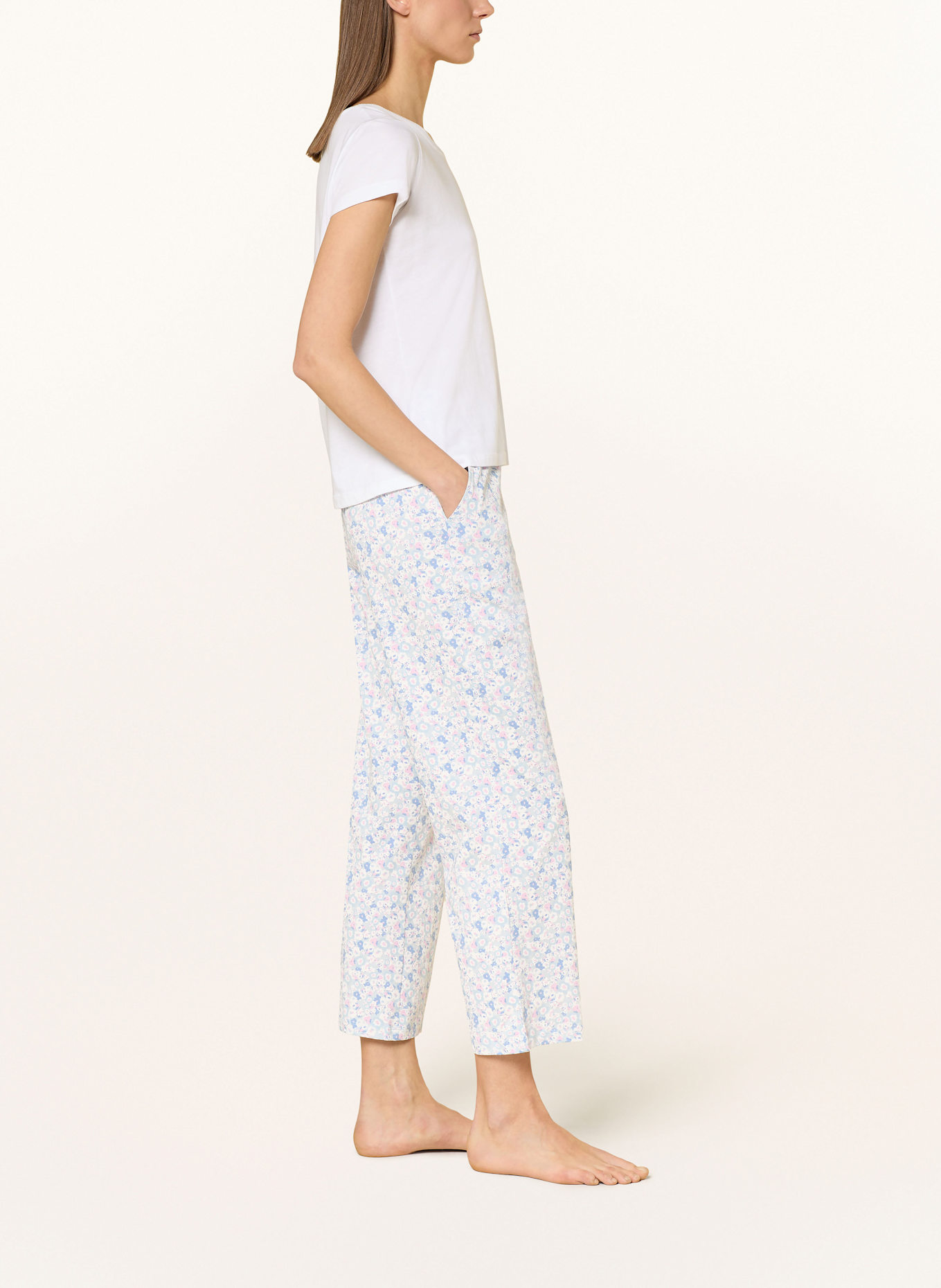 Marc O'Polo 7/8-Schlafhose: HELLBLAU / ROSA / WEISS