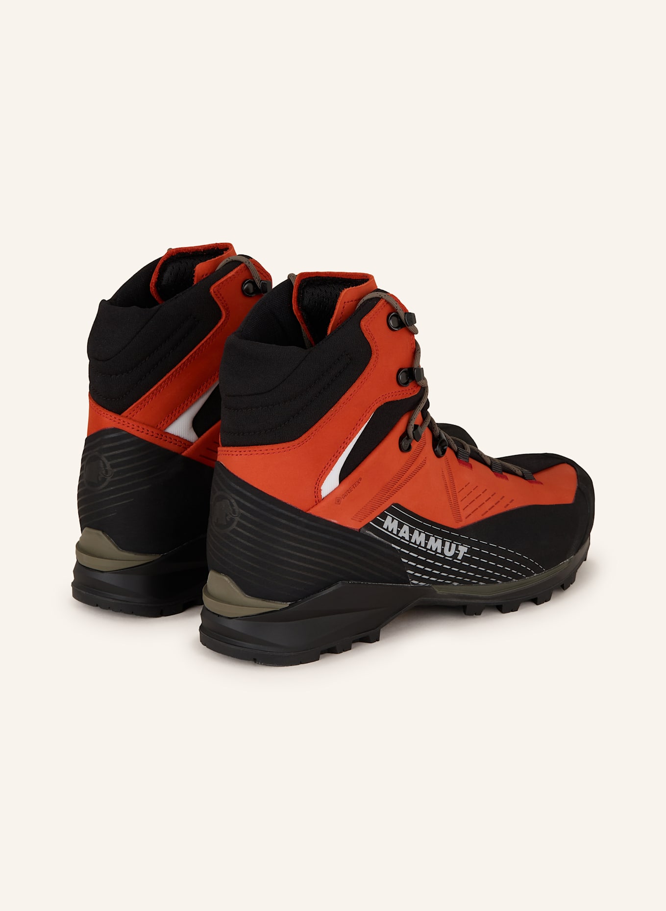 MAMMUT Bergschuhe KENTO GUIDE II HIGH GTX: SCHWARZ / DUNKELORANGE