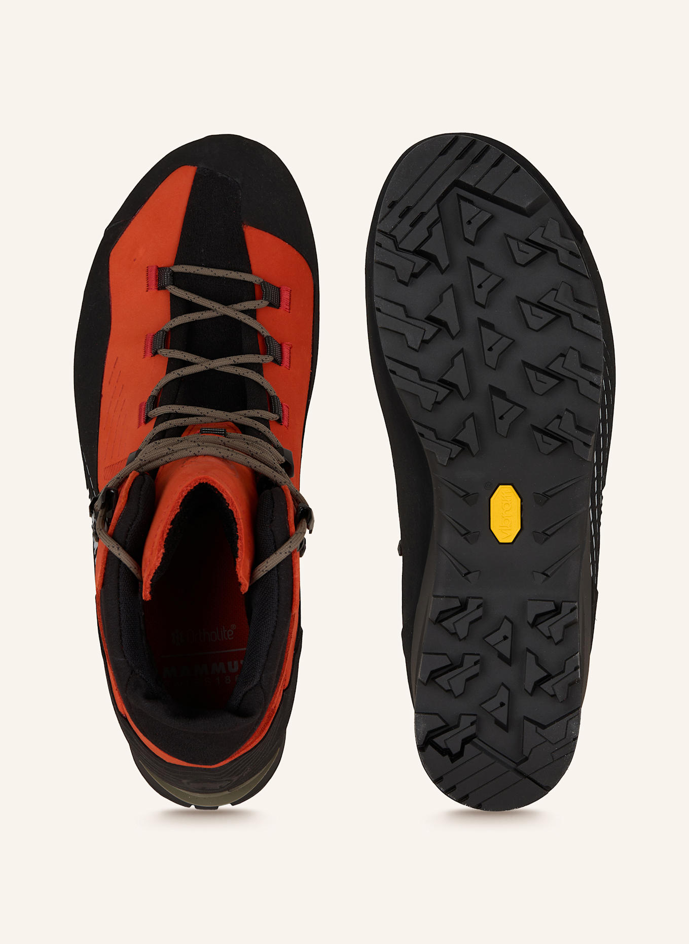 MAMMUT Bergschuhe KENTO GUIDE II HIGH GTX: SCHWARZ / DUNKELORANGE