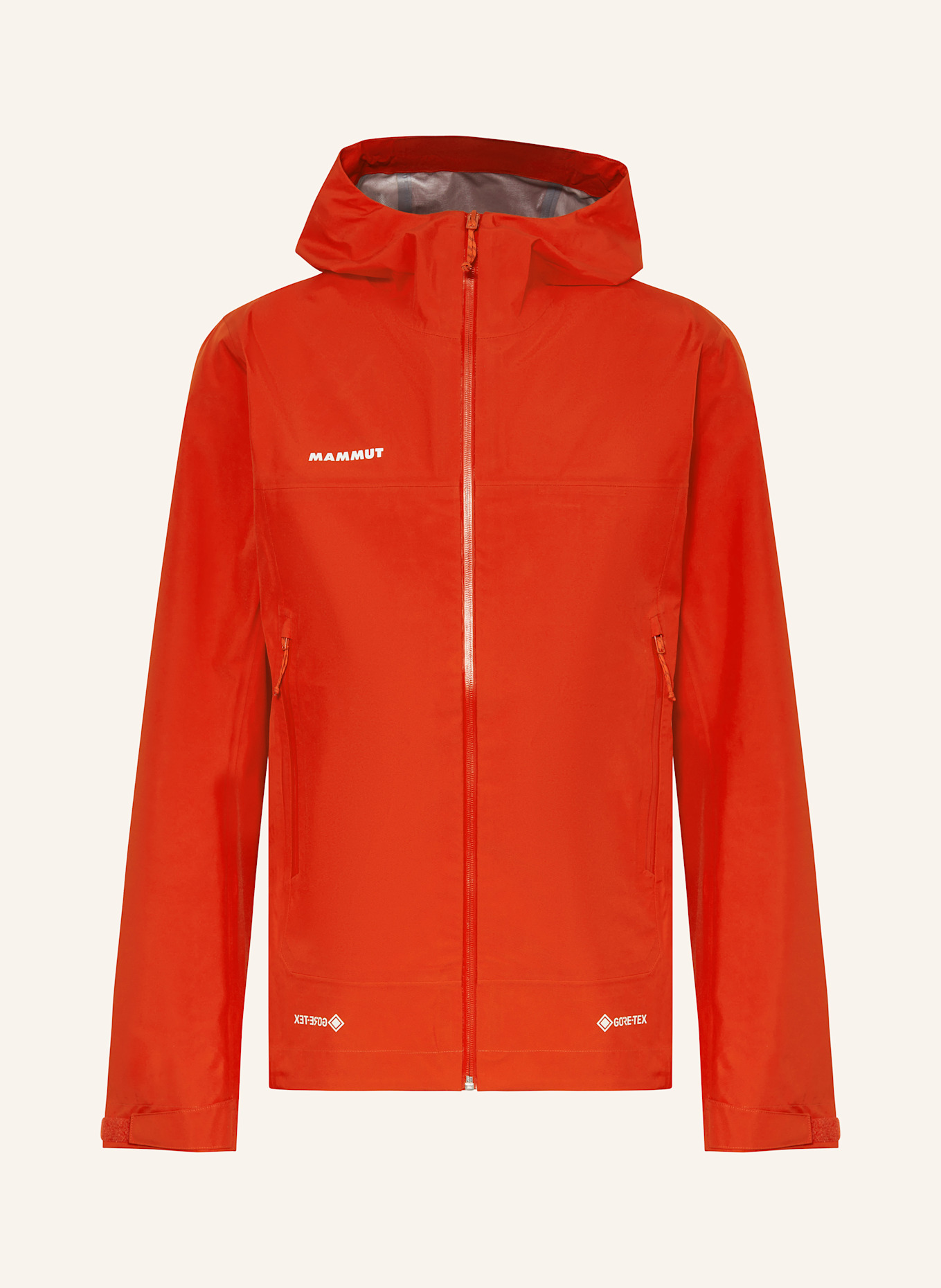 MAMMUT Hardshellová bunda CRATER LIGHT HS HOODED: ČERVENÁ
