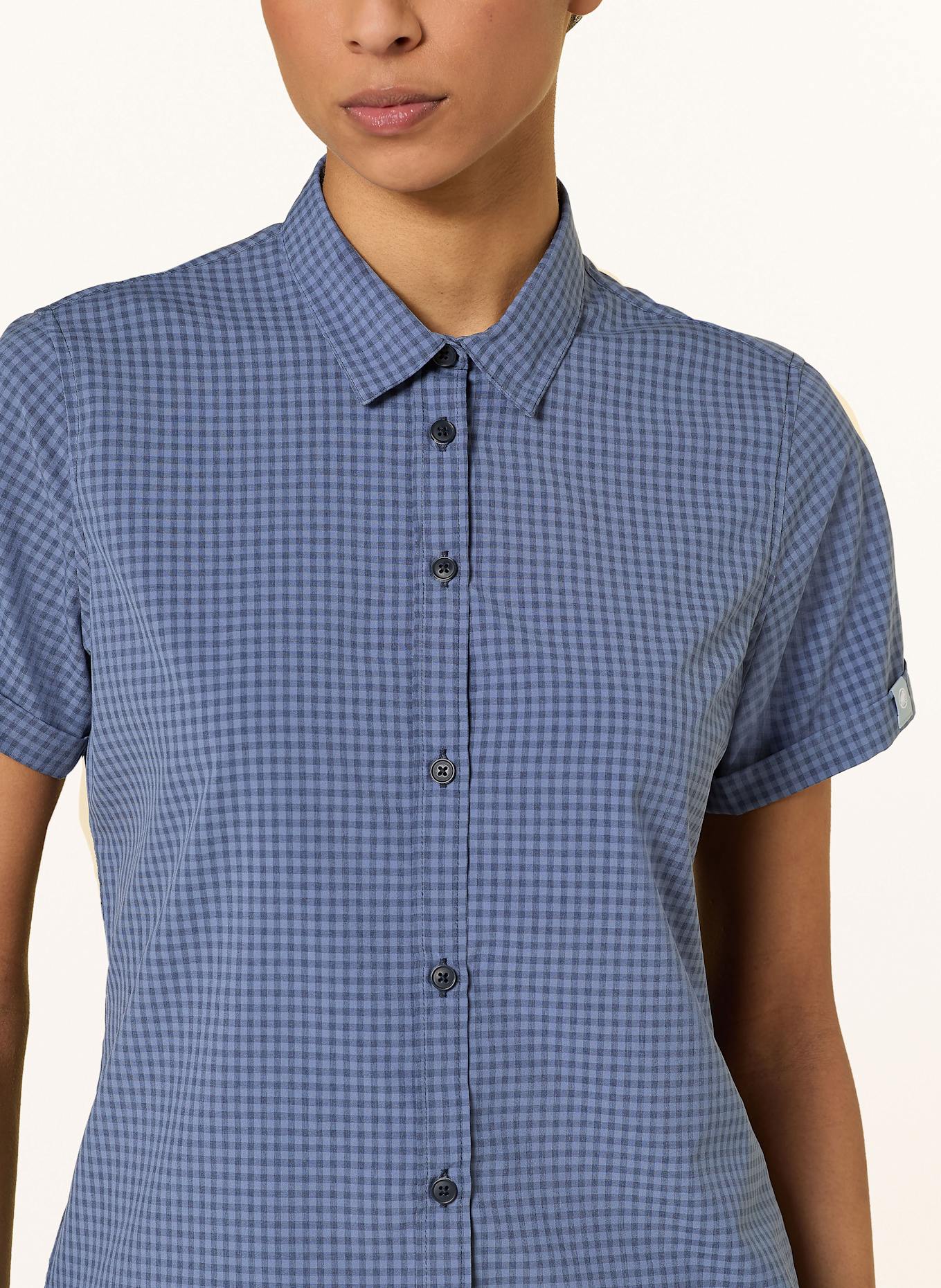 MAMMUT Outdoor-Bluse AADA Regular Fit: DUNKELBLAU / BLAU