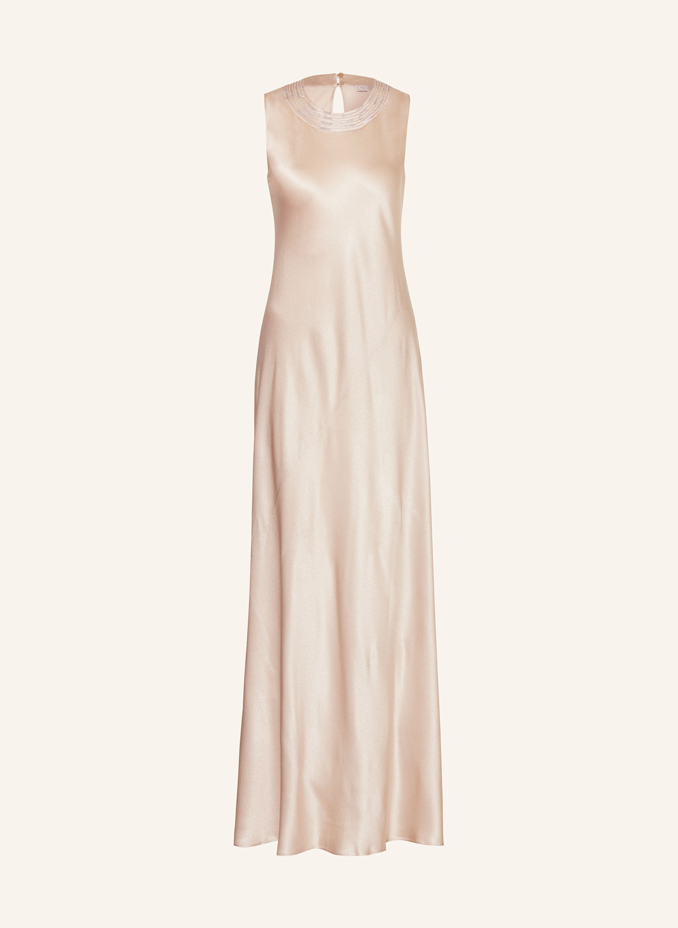ANTONELLI firenze Abendkleid NARA mit Pailletten und Seide: ROSÉ