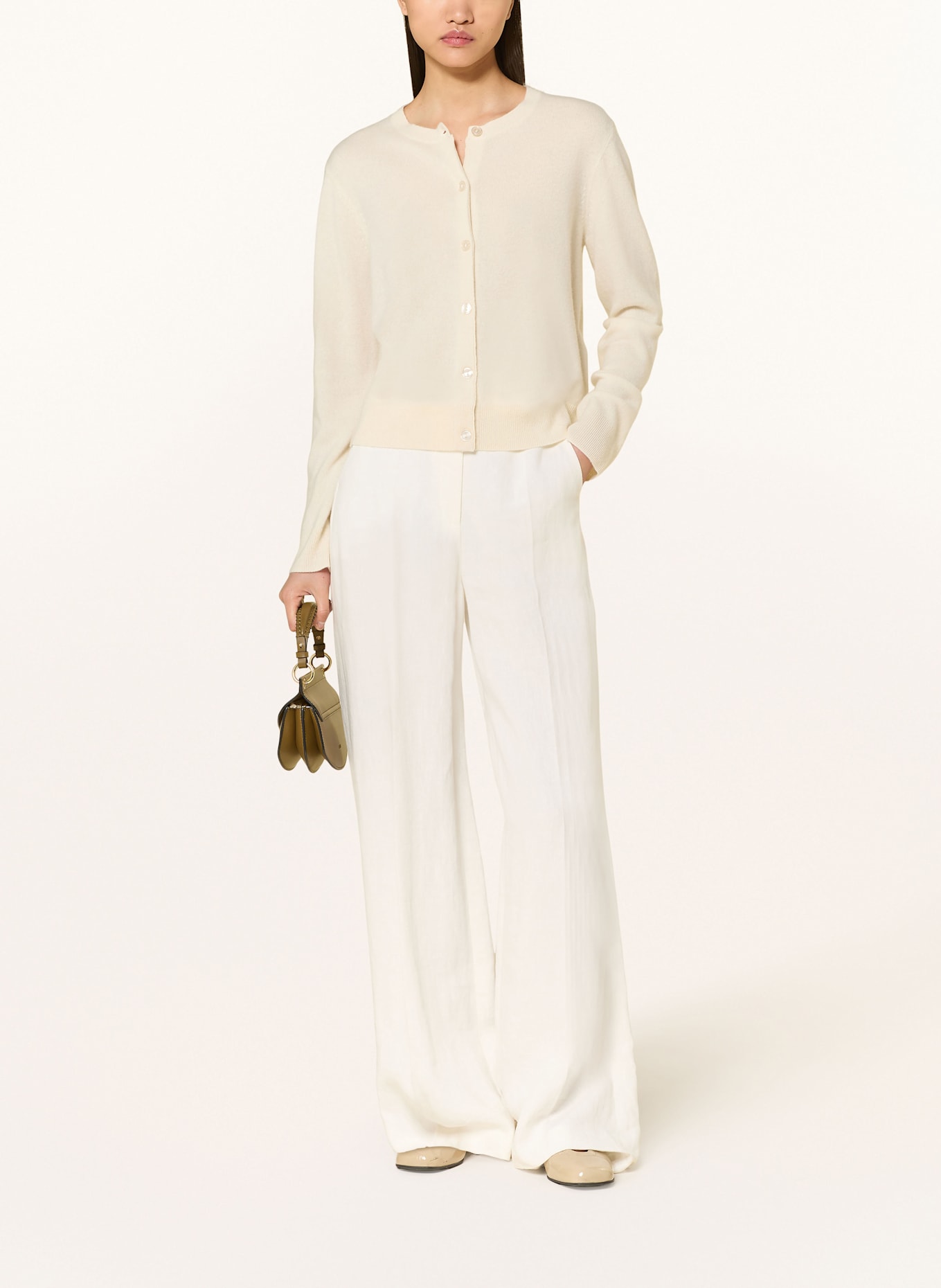 SAMSØE  SAMSØE Strickjacke SABOSTON aus Cashmere: ECRU