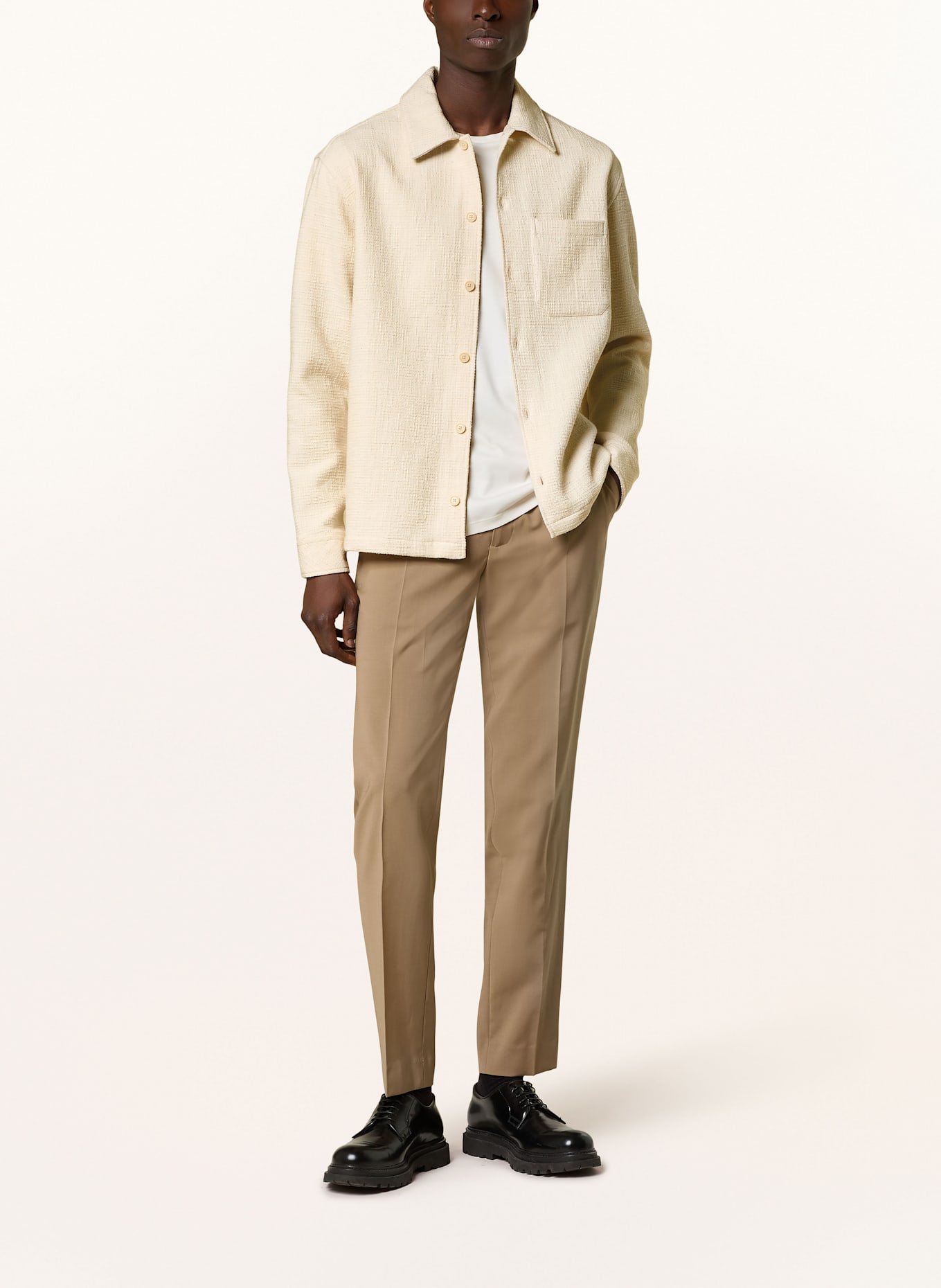 SAMSØE  SAMSØE Bouclé overshirt SANCASTOR: CREAM