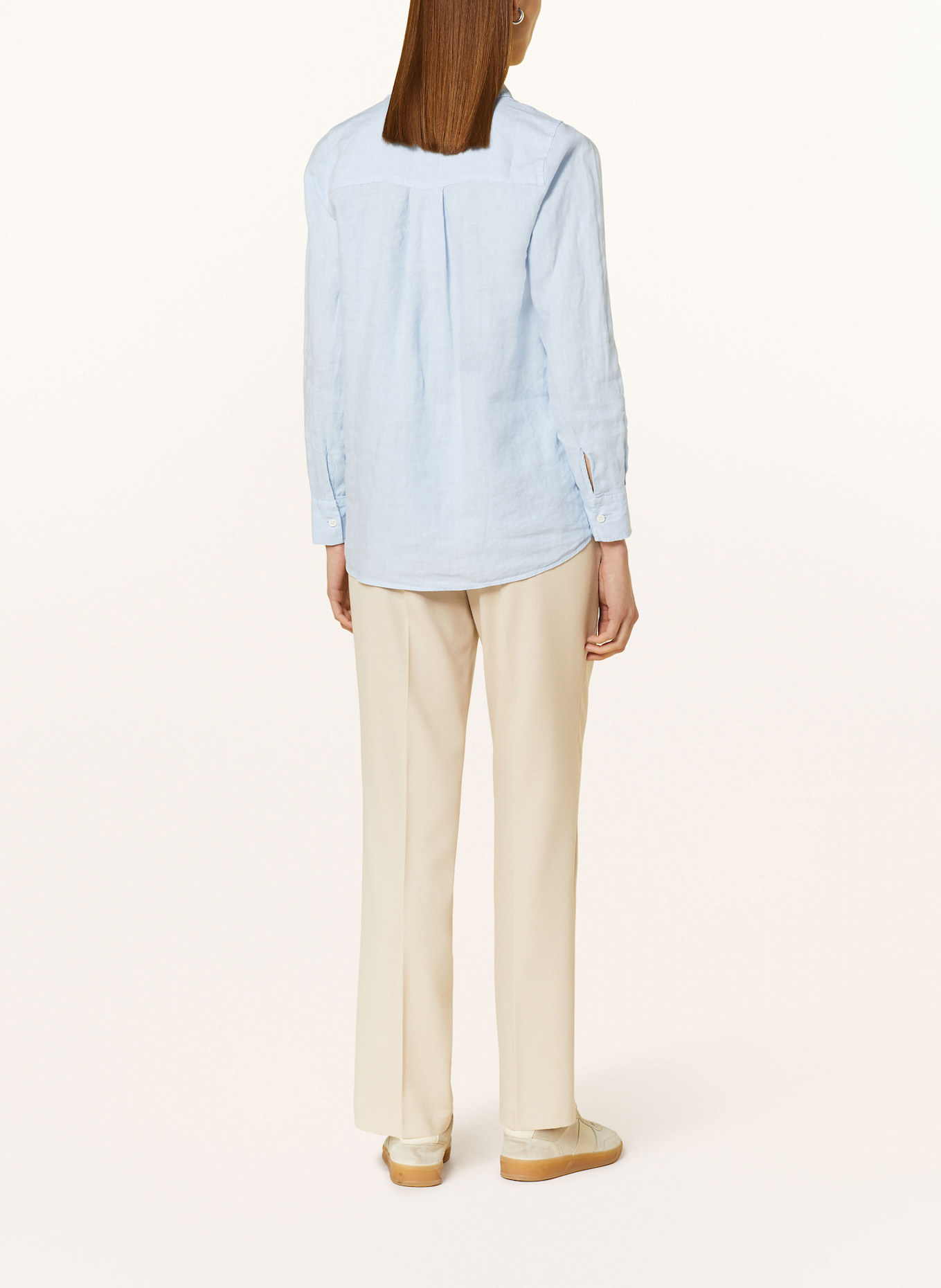 s.Oliver BLACK LABEL Wide leg trousers: BEIGE