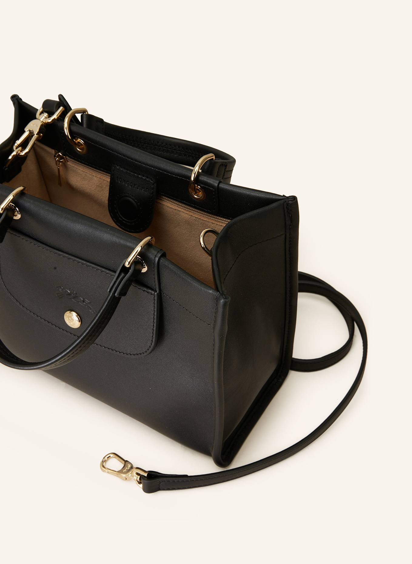LONGCHAMP Handtasche CABAS SMALL: SCHWARZ