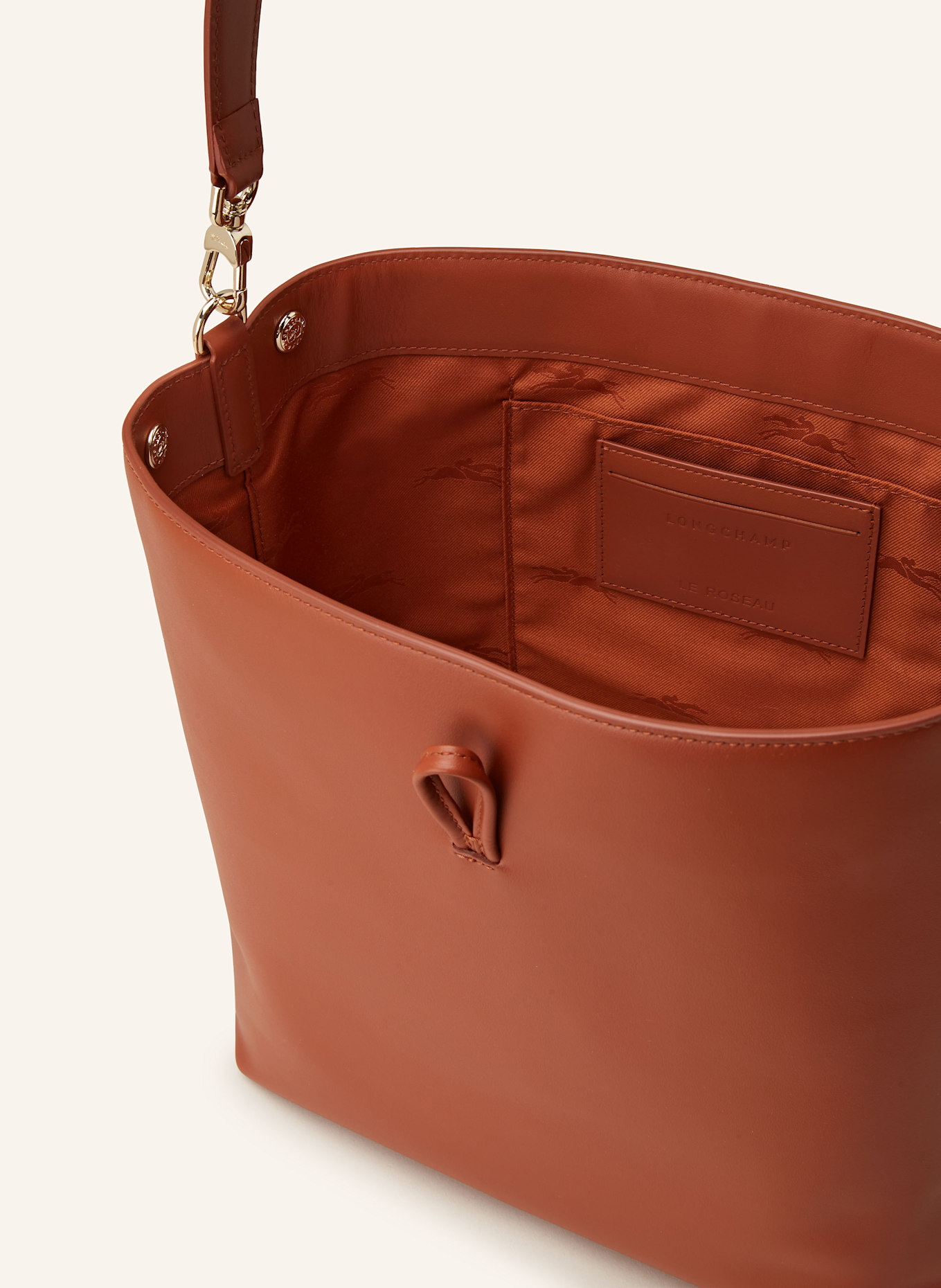 LONGCHAMP Handtasche LE ROSEAU MEDIUM: BRAUN