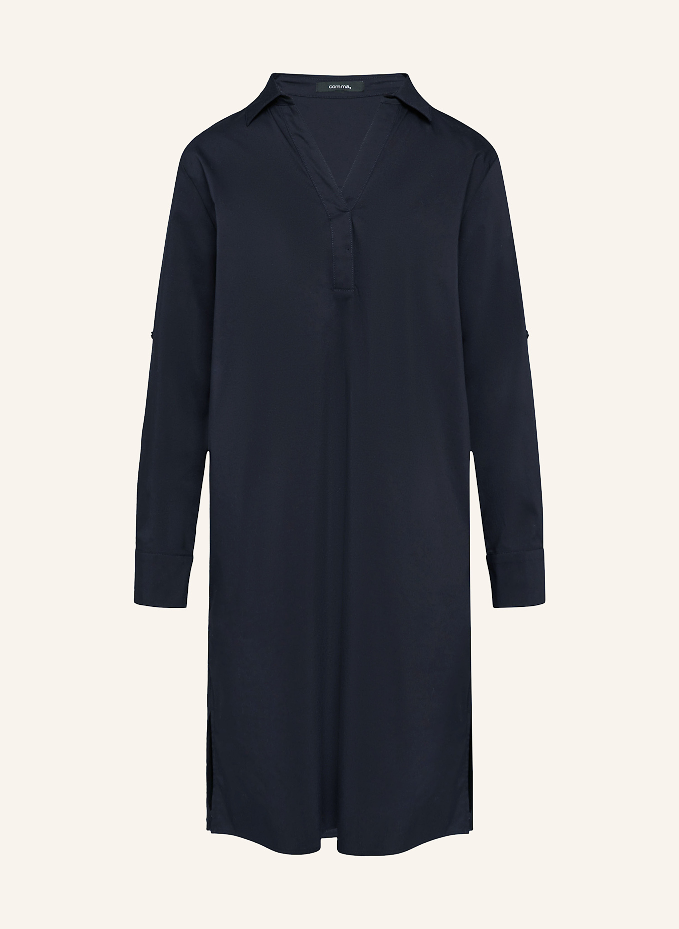 comma PUMA shirt dress: DARK BLUE