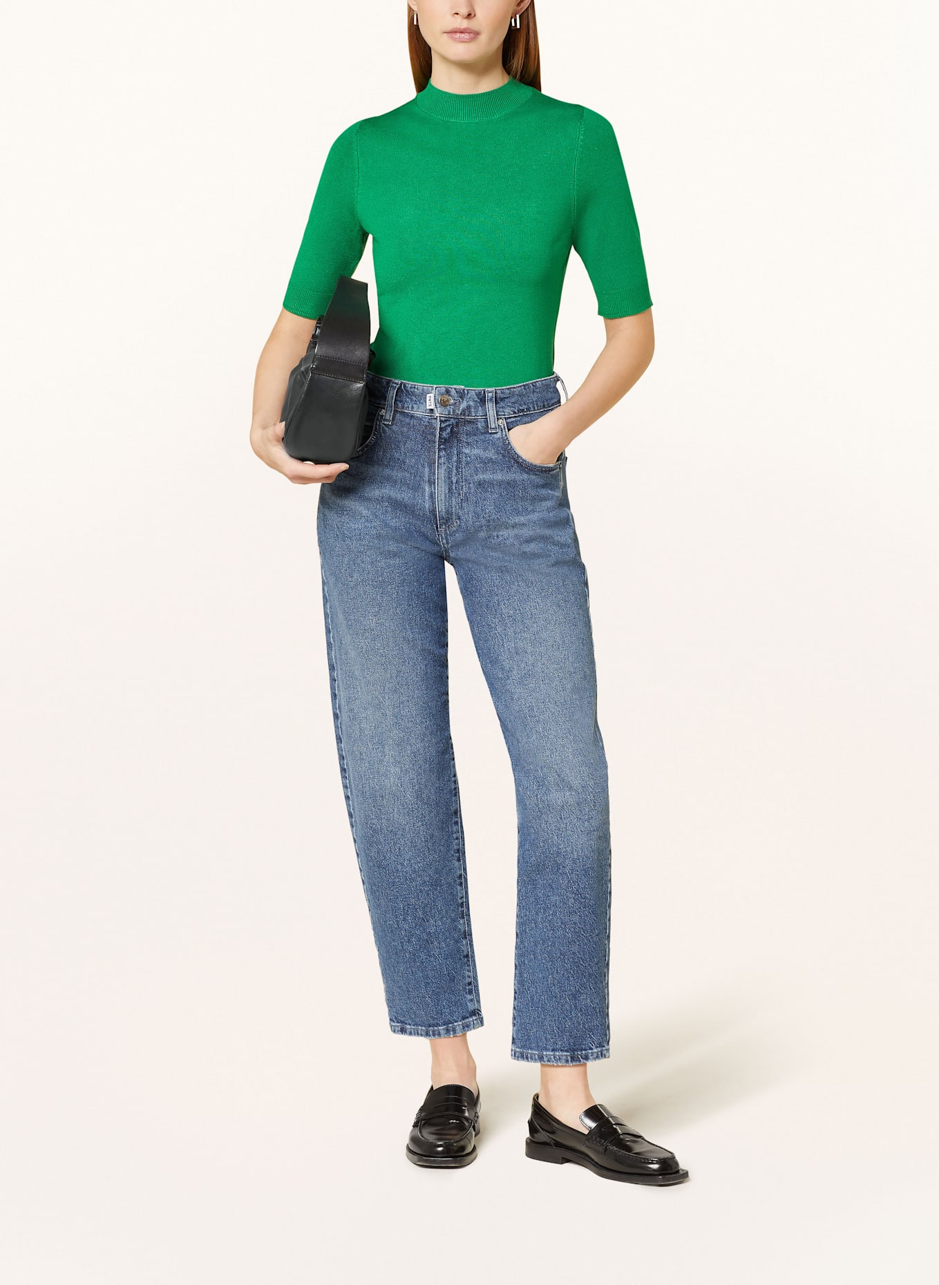 comma Dzianinowa koszulka: ZIELONY