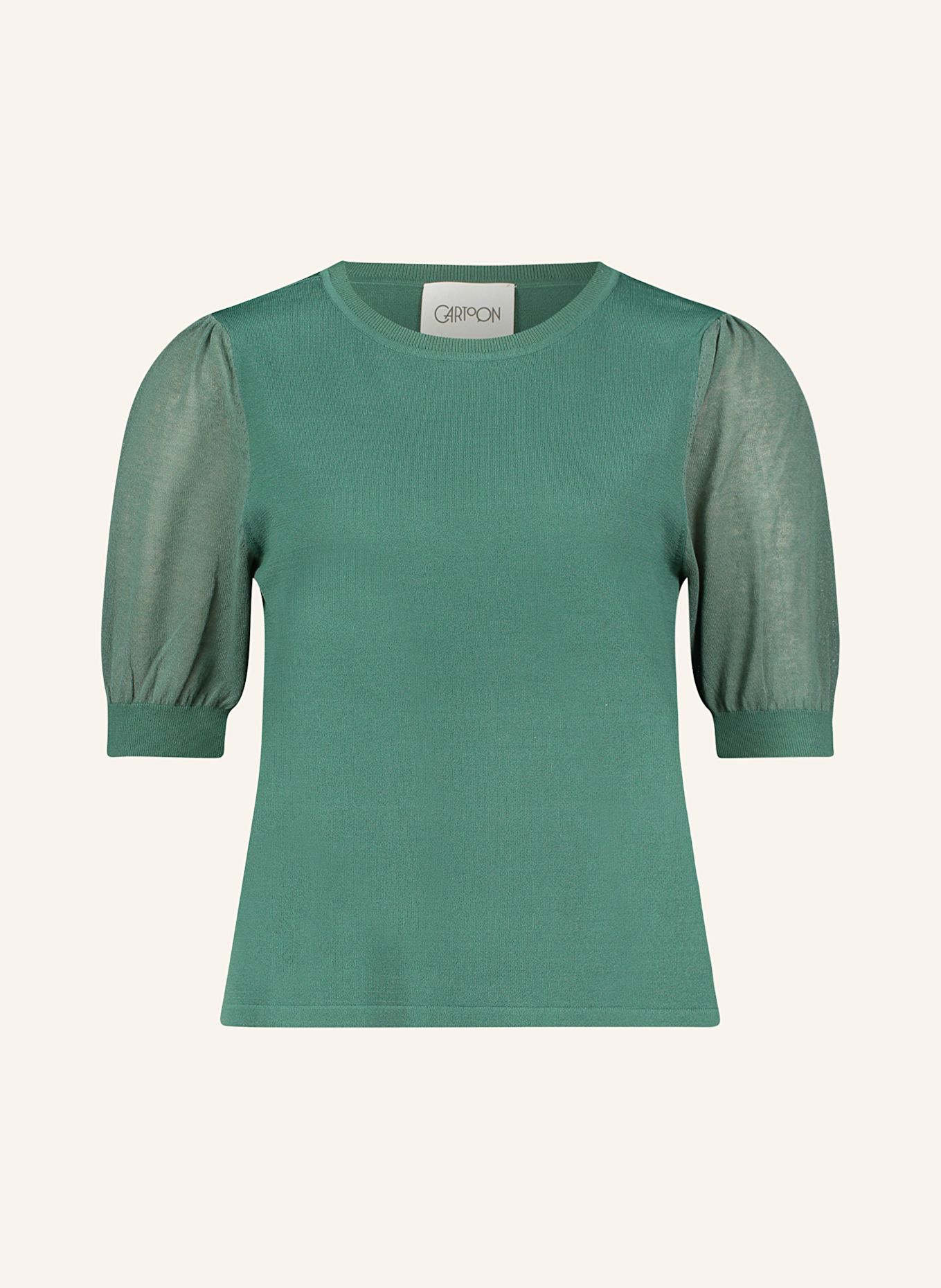 CARTOON Knit shirt: DARK GREEN