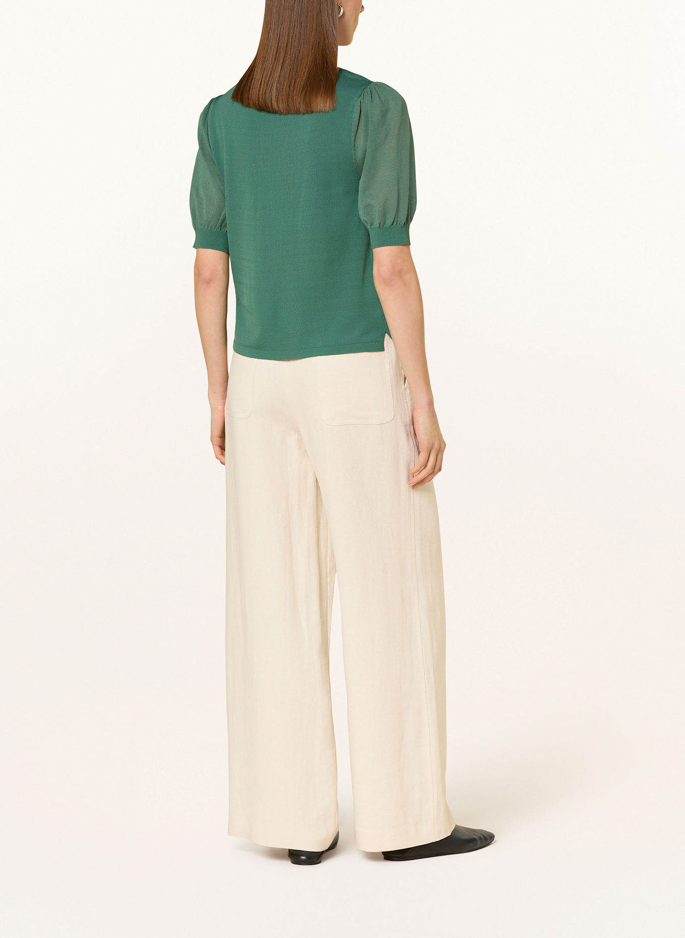 CARTOON Knit shirt: DARK GREEN