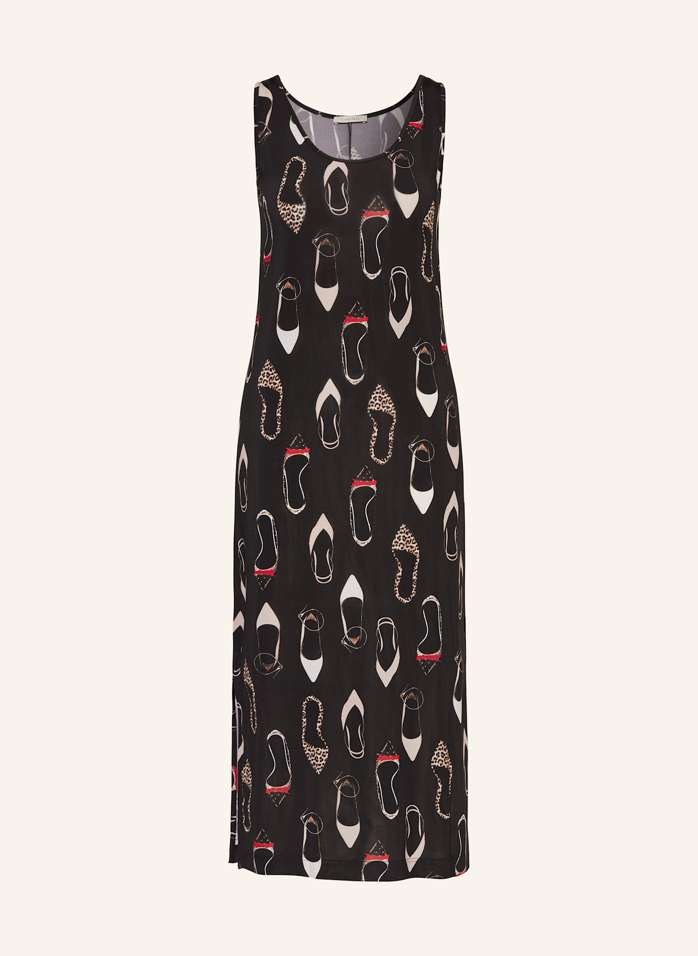 lilienfels Jersey dress: DARK BROWN/ CAMEL/ RED
