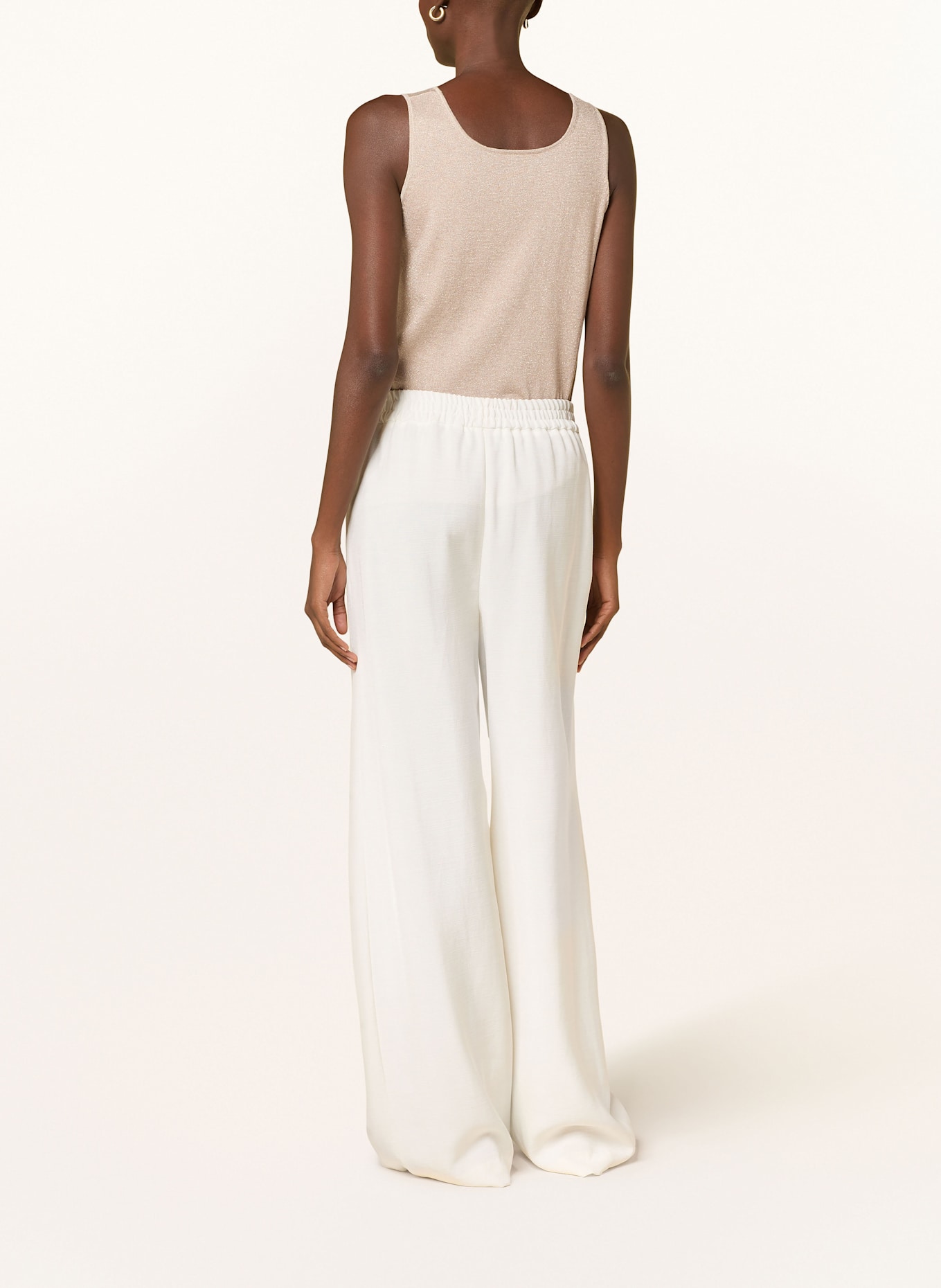 lilienfels Dzianinowy top z błyszczącą przędzą: ZŁOTY