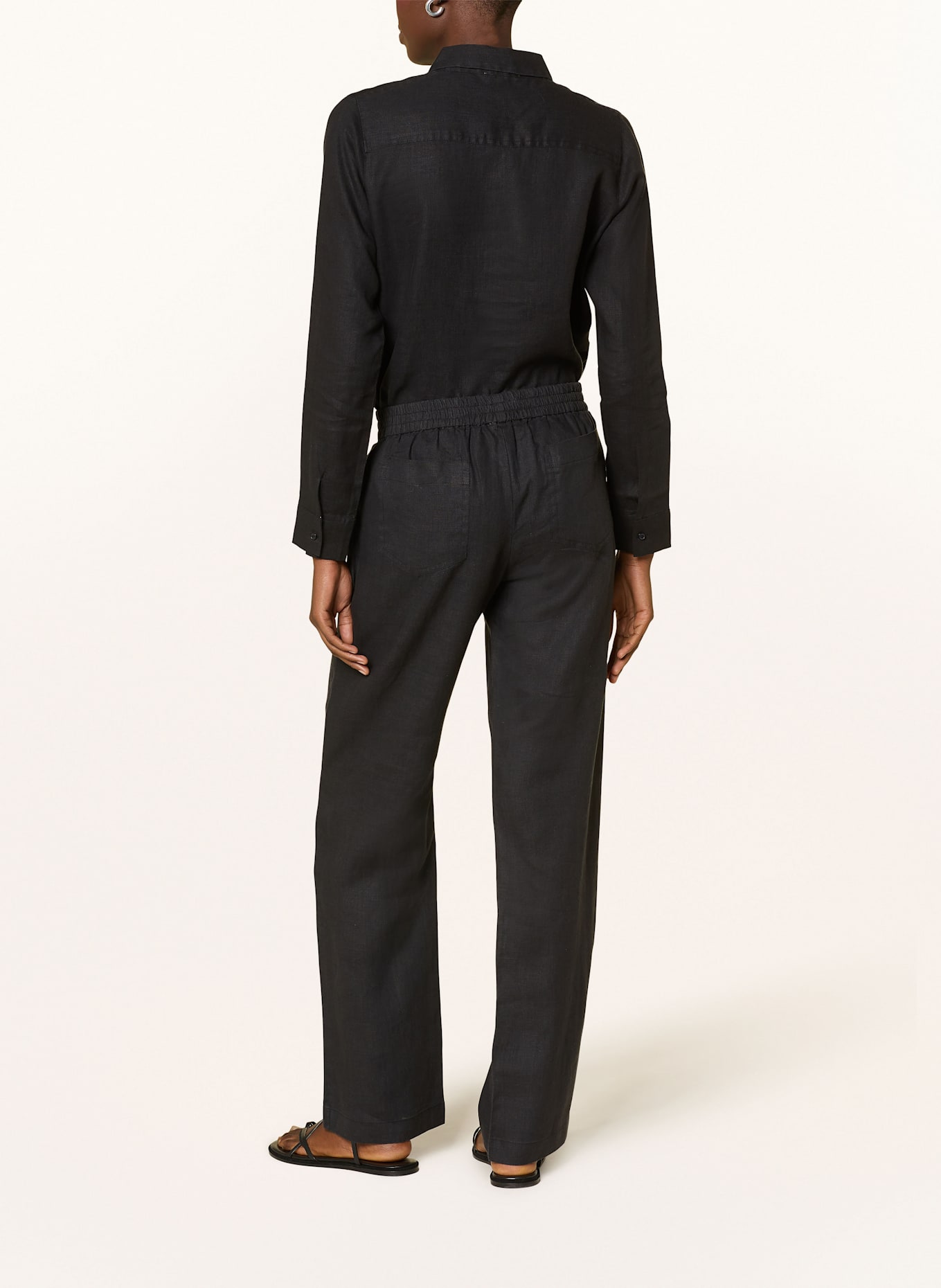 lilienfels Leinenhose: SCHWARZ