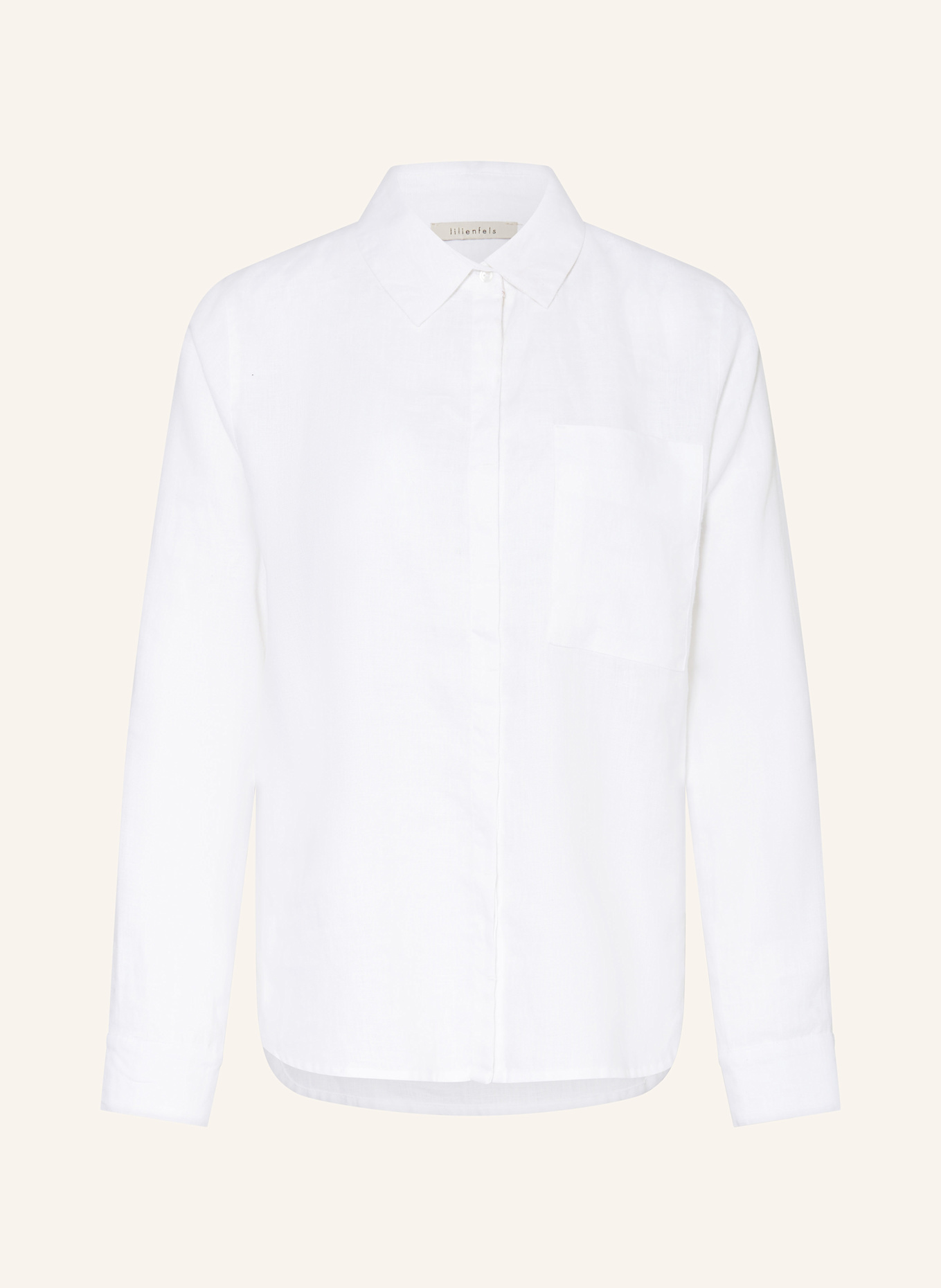 lilienfels Shirt blouse made of linen, Color: WHITE (Image 1)