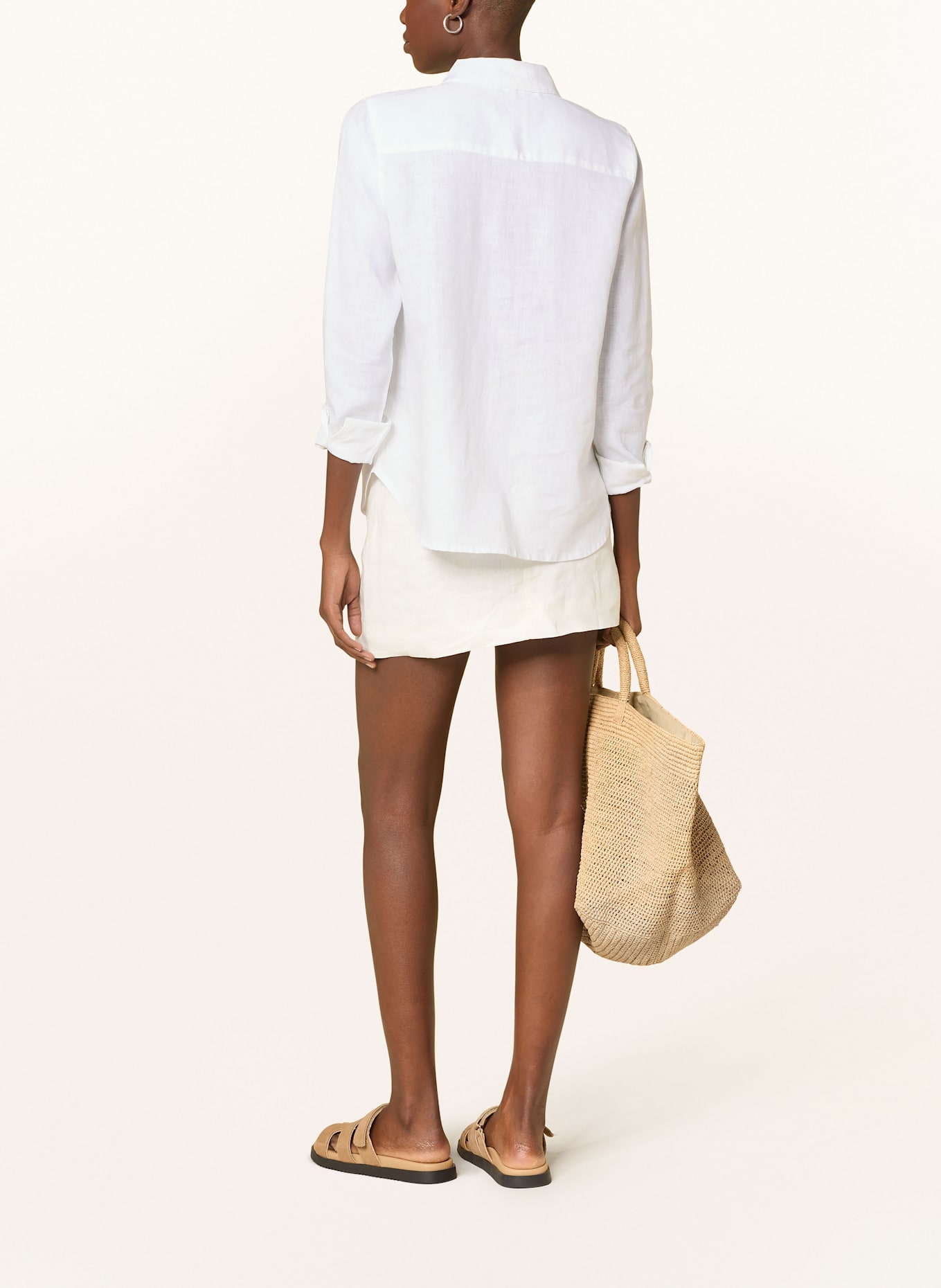 lilienfels Shirt blouse made of linen, Color: WHITE (Image 3)