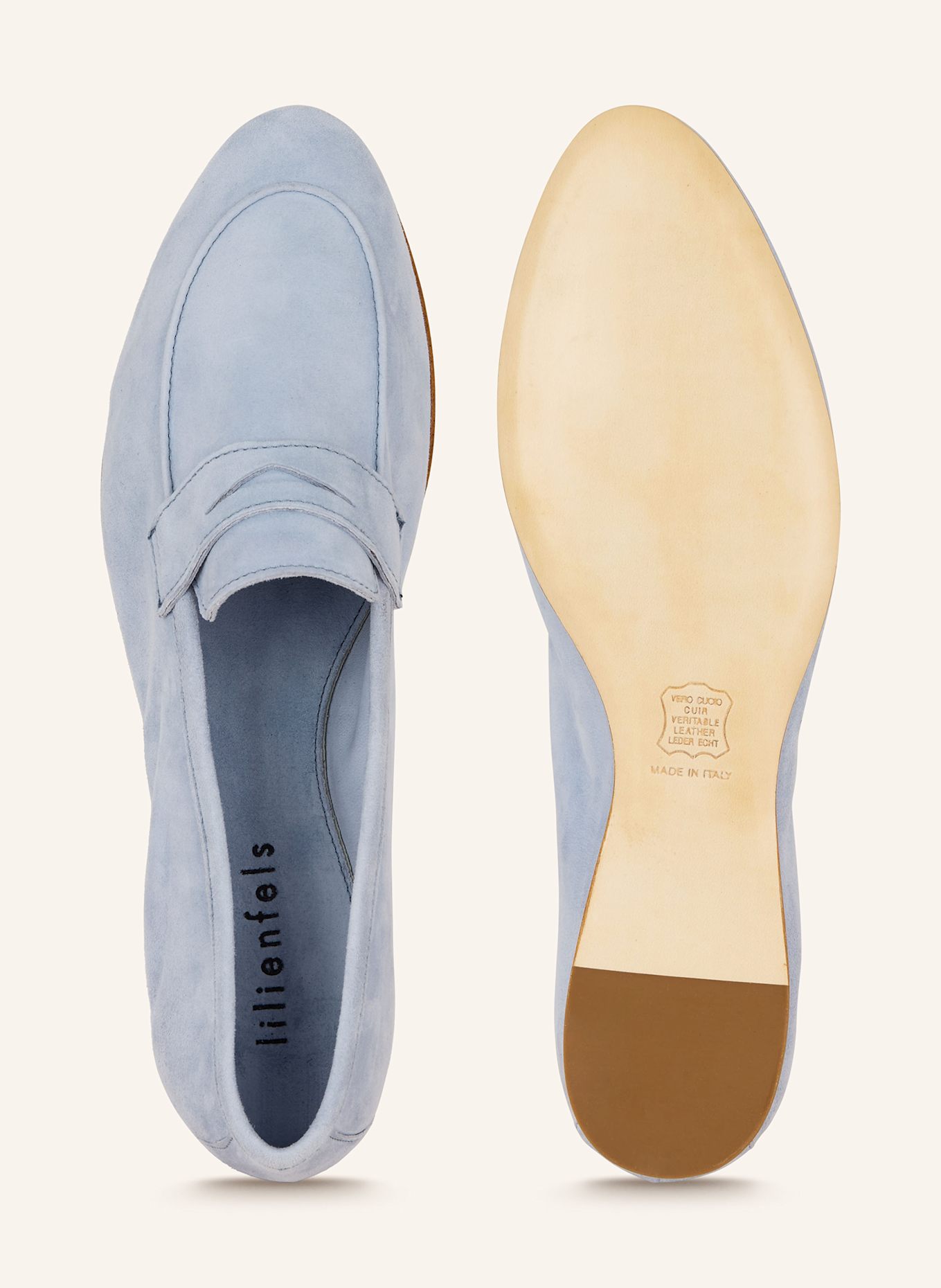 lilienfels Penny-Loafer: HELLBLAU