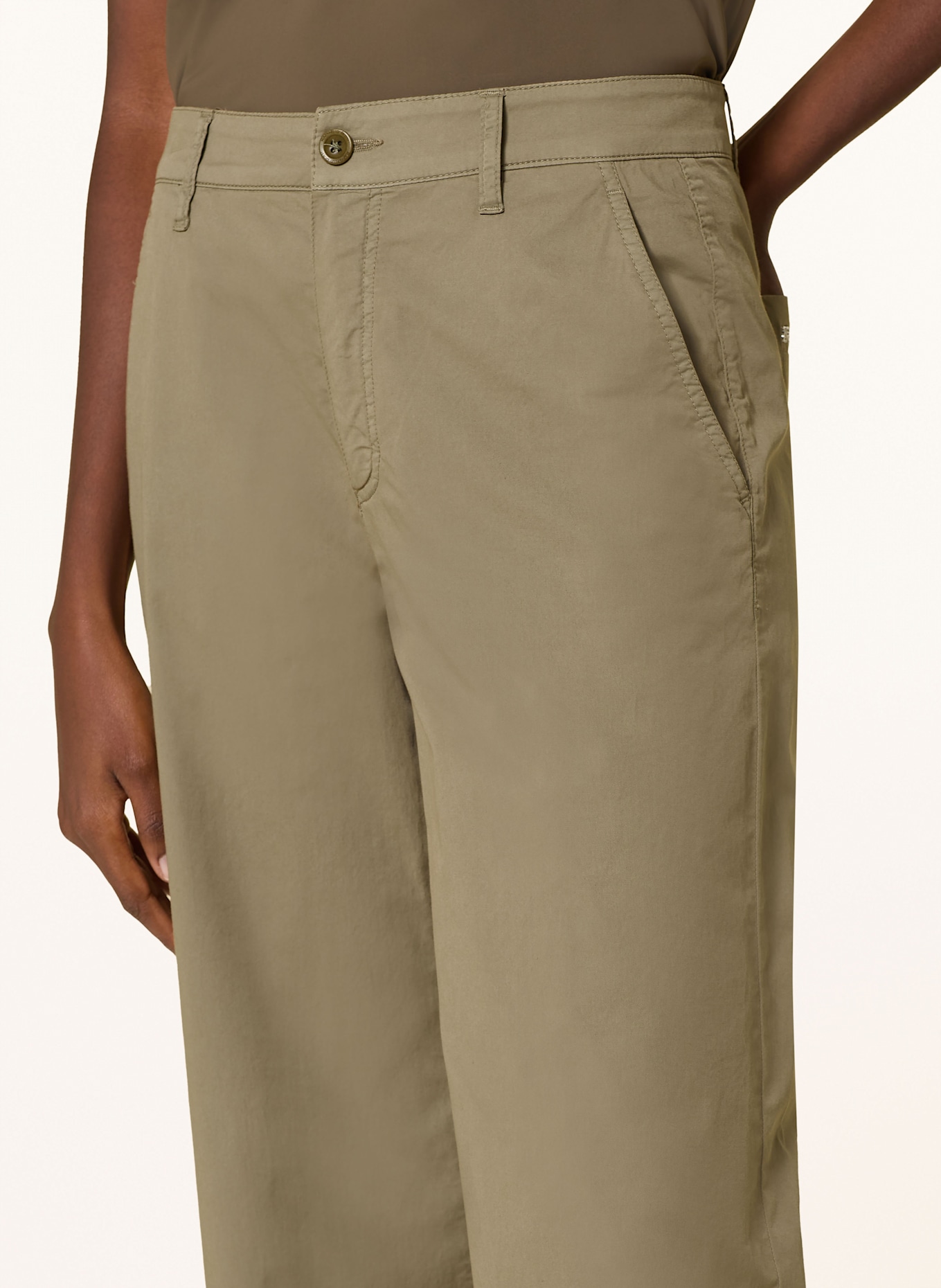 RAFFAELLO ROSSI YUKI wide leg trousers: LIGHT GREEN