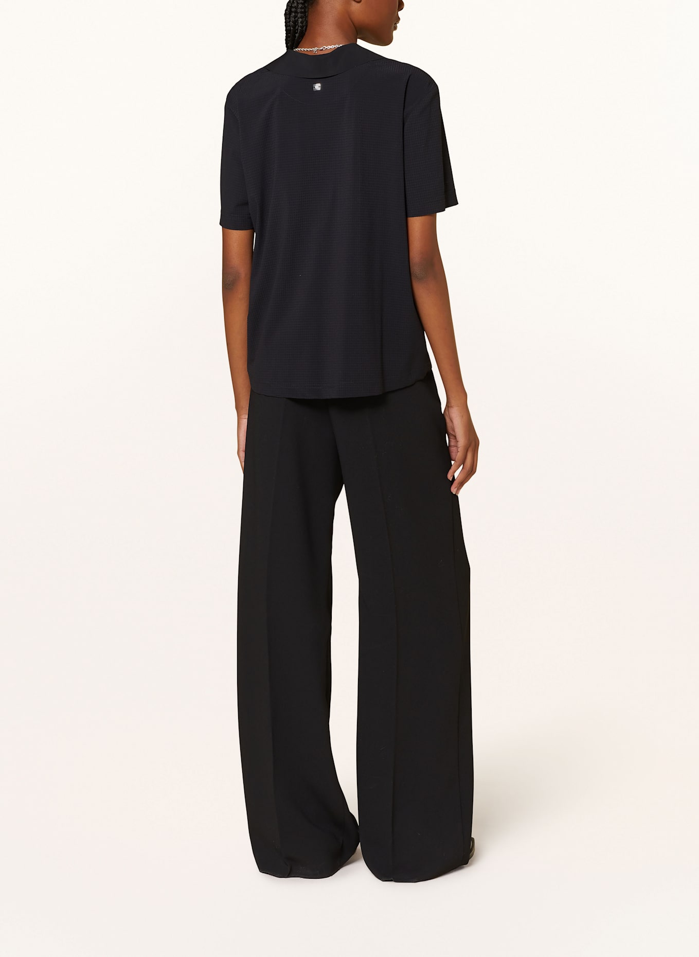 RAFFAELLO ROSSI Polo piqué PHINA: NOIR