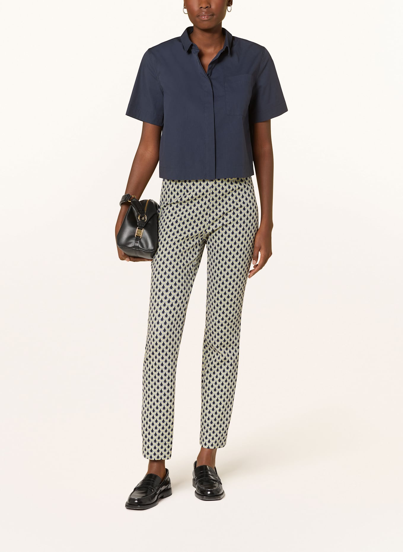 RAFFAELLO ROSSI 7/8-Hose: GELB / DUNKELBLAU / HELLBLAU