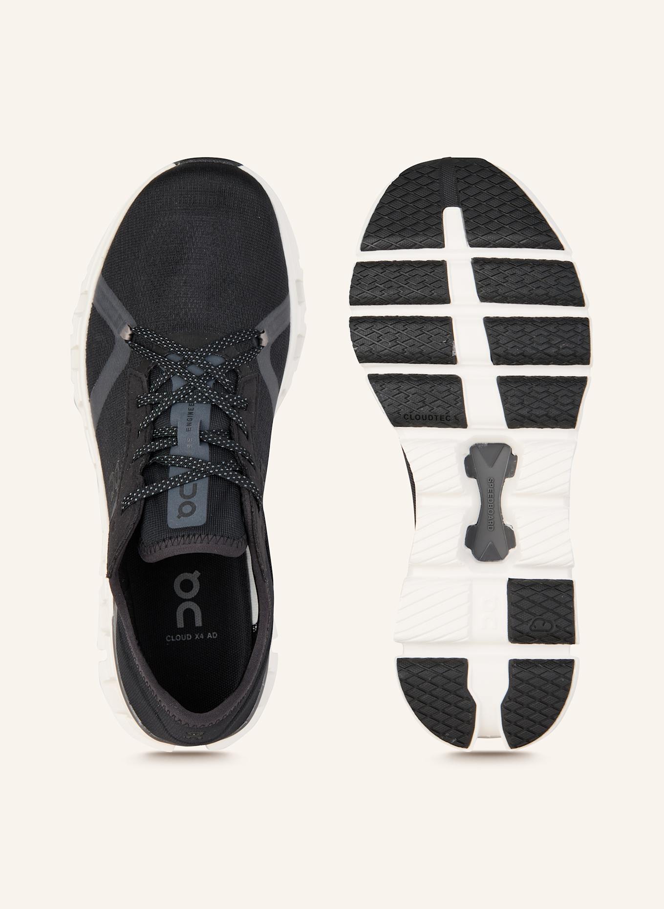 On Fitnessschuhe CLOUD X4 AD: SCHWARZ