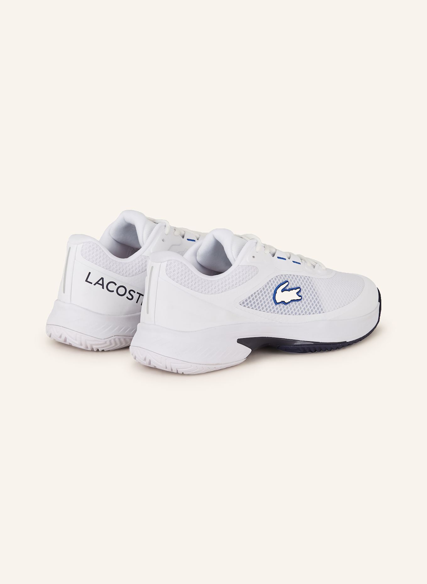 LACOSTE Tennisschuhe TECH POINT: ECRU / BLAU