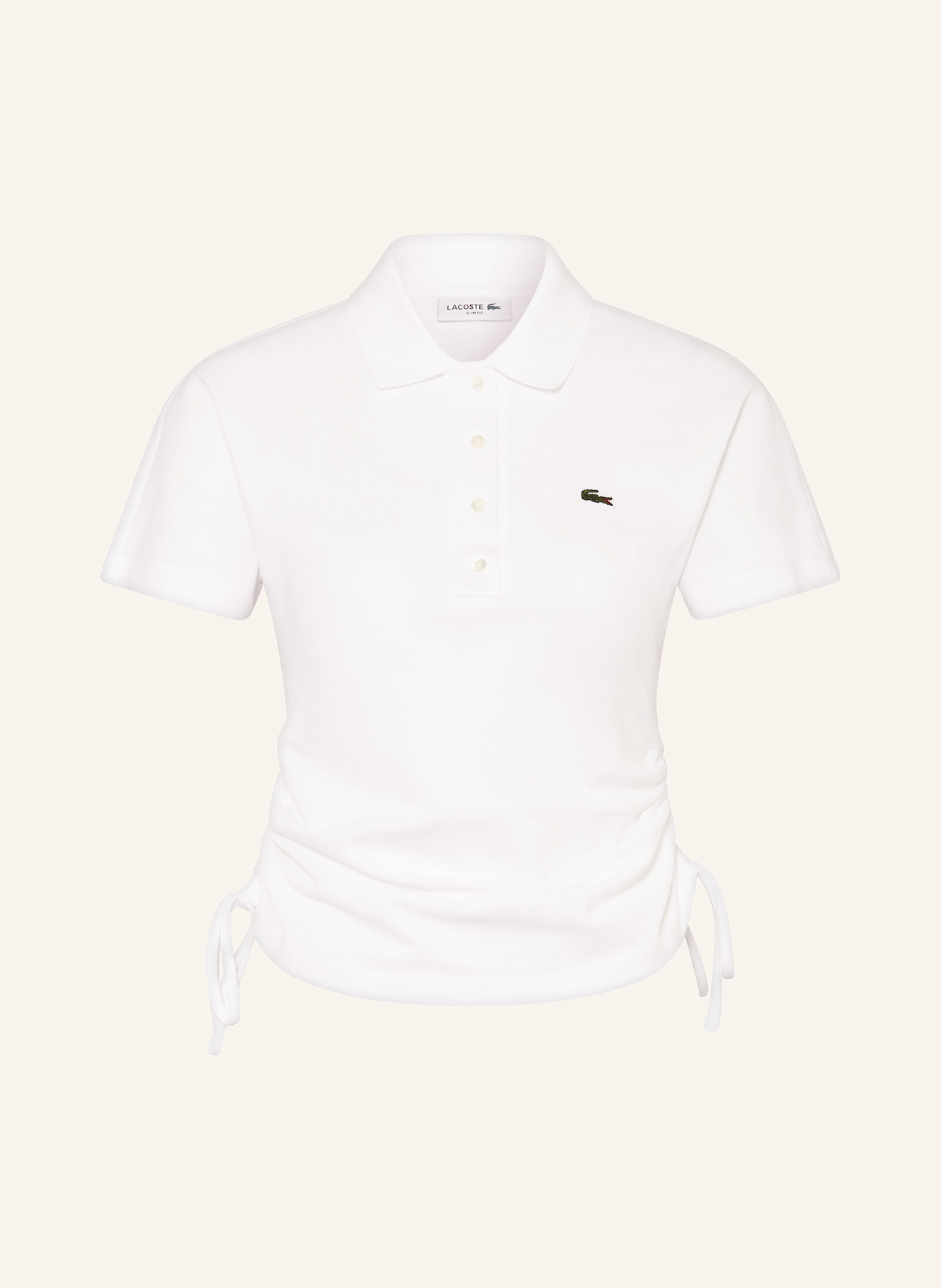 LACOSTE Piqué-Poloshirt, Farbe: WEISS (Bild 1)