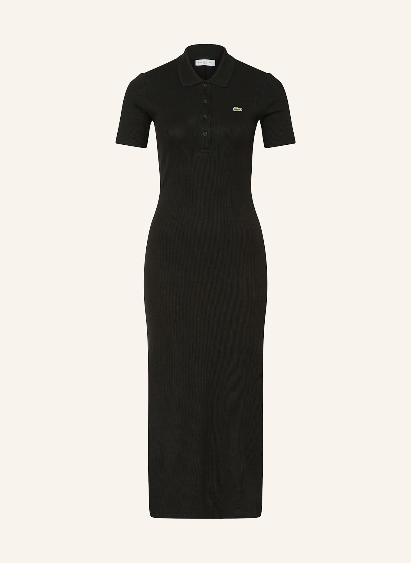 LACOSTE Polokleid: SCHWARZ