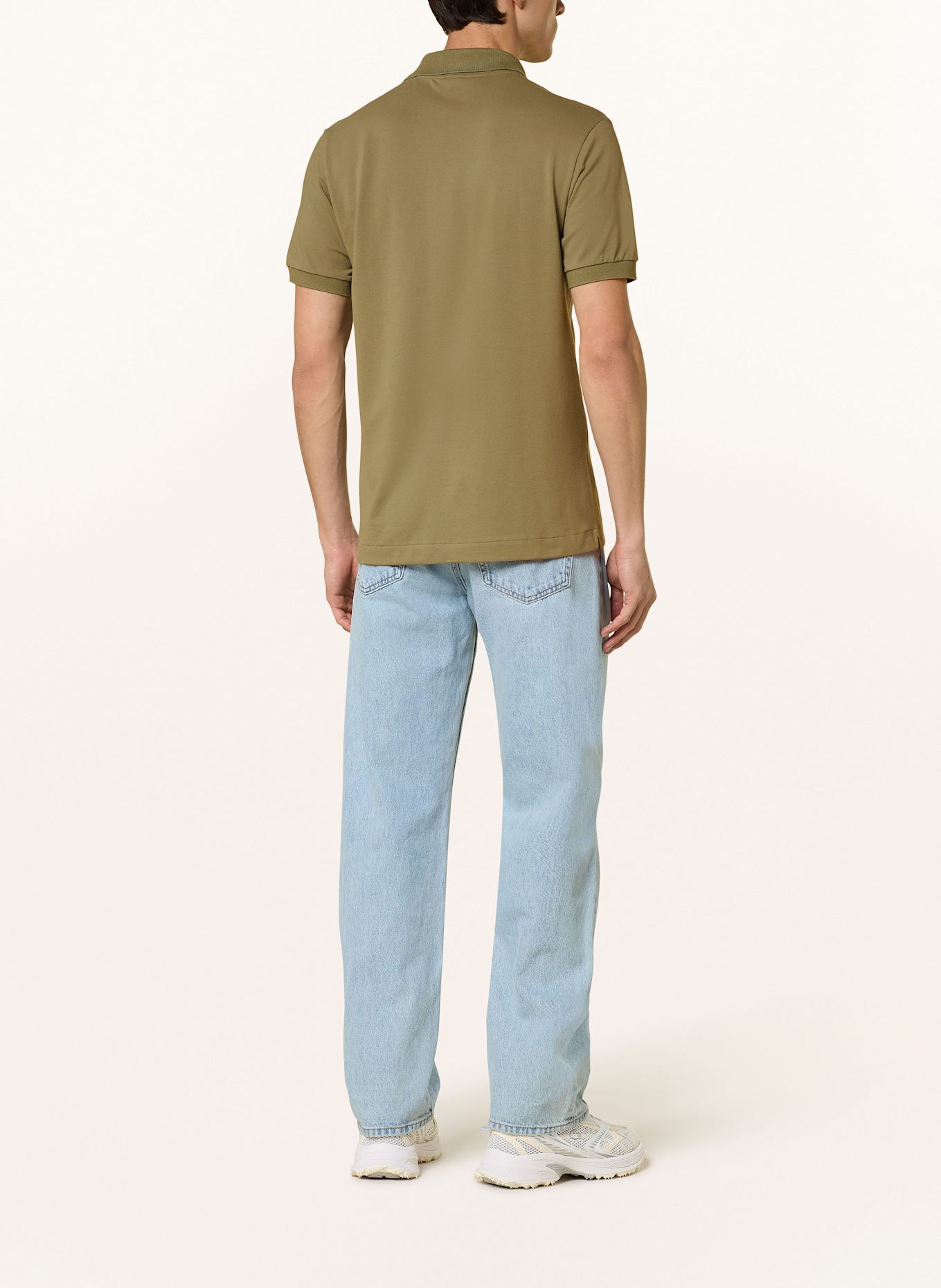 LACOSTE Piqué-Poloshirt: KHAKI