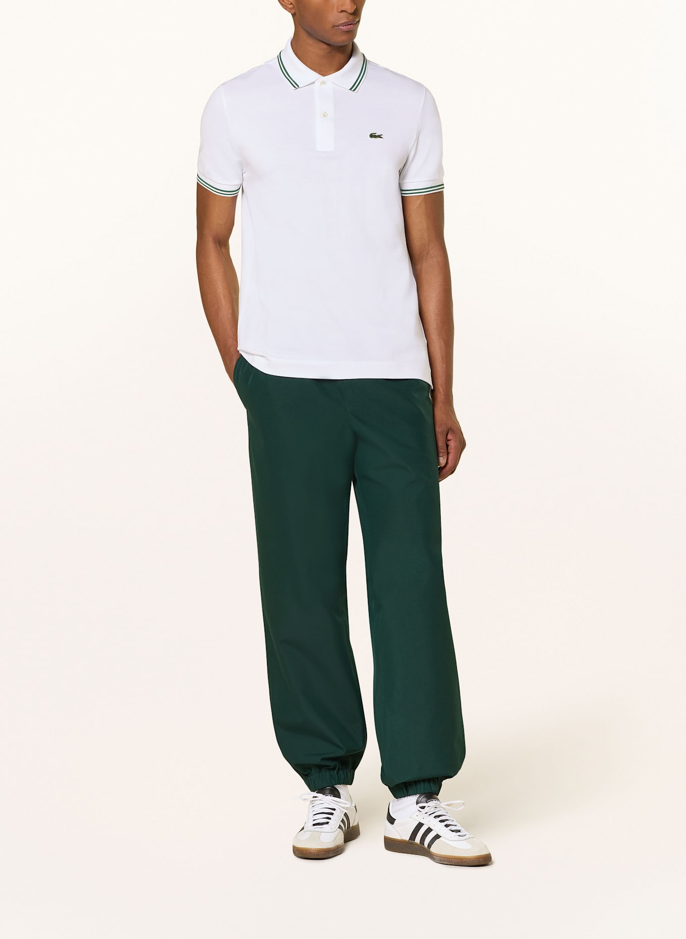 LACOSTE Polokošile z piké Regular Fit: BÍLÁ