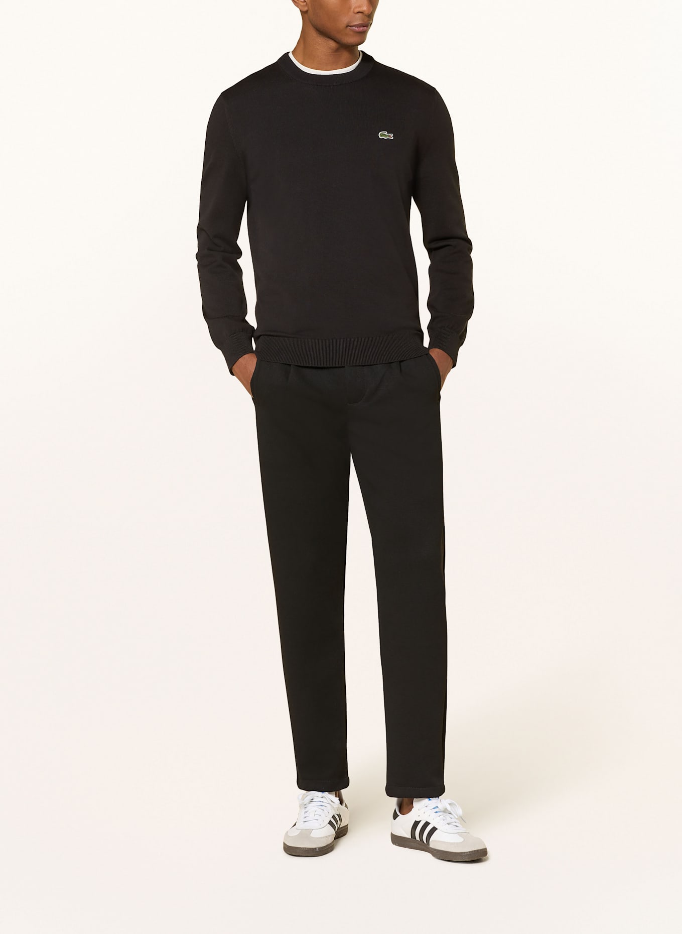 LACOSTE Sweater: BLACK