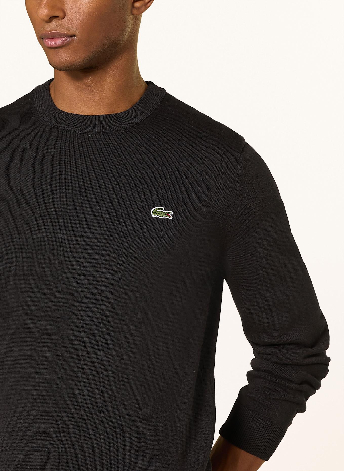 LACOSTE Sweater: BLACK