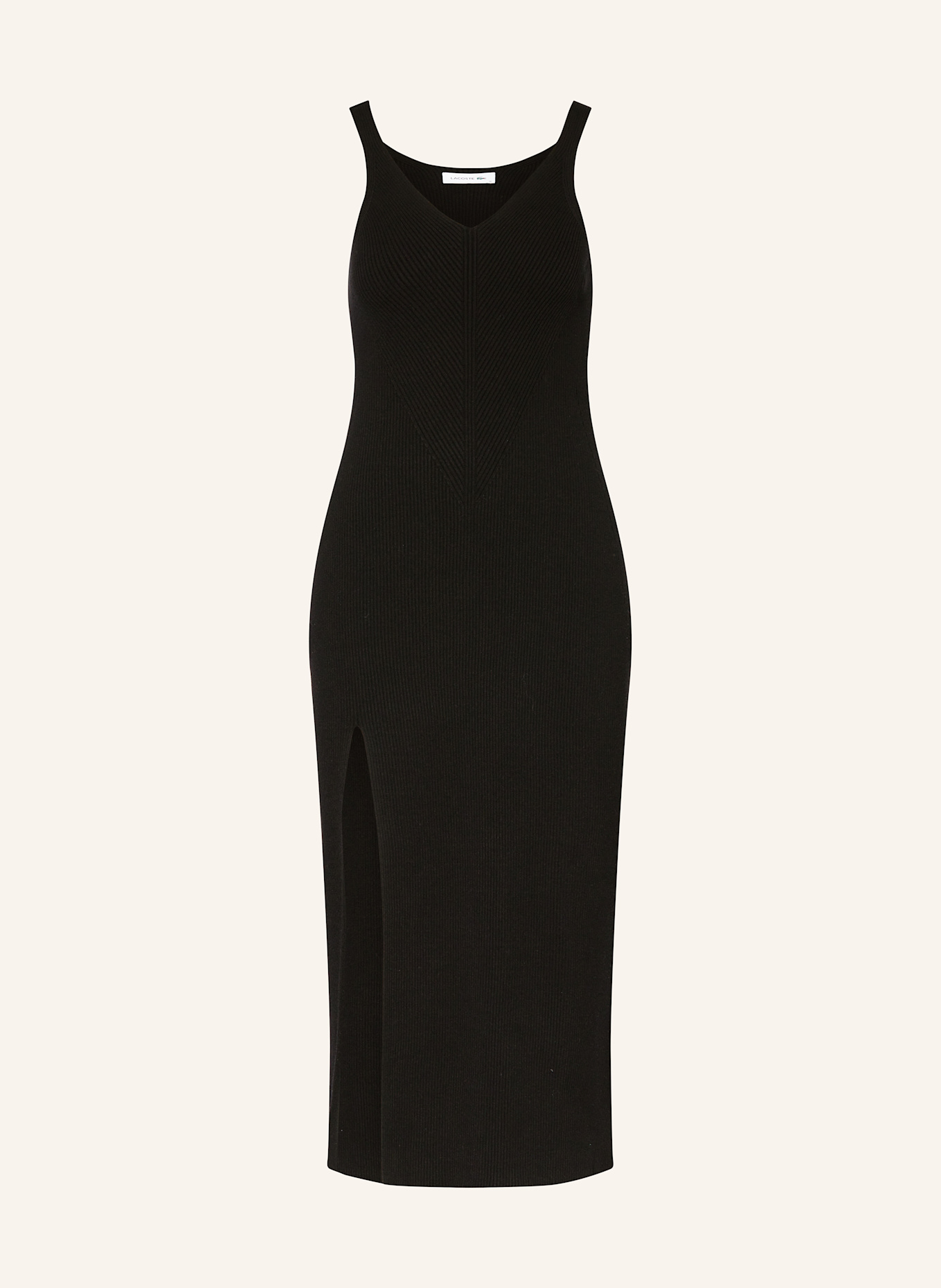 LACOSTE Strickkleid: SCHWARZ