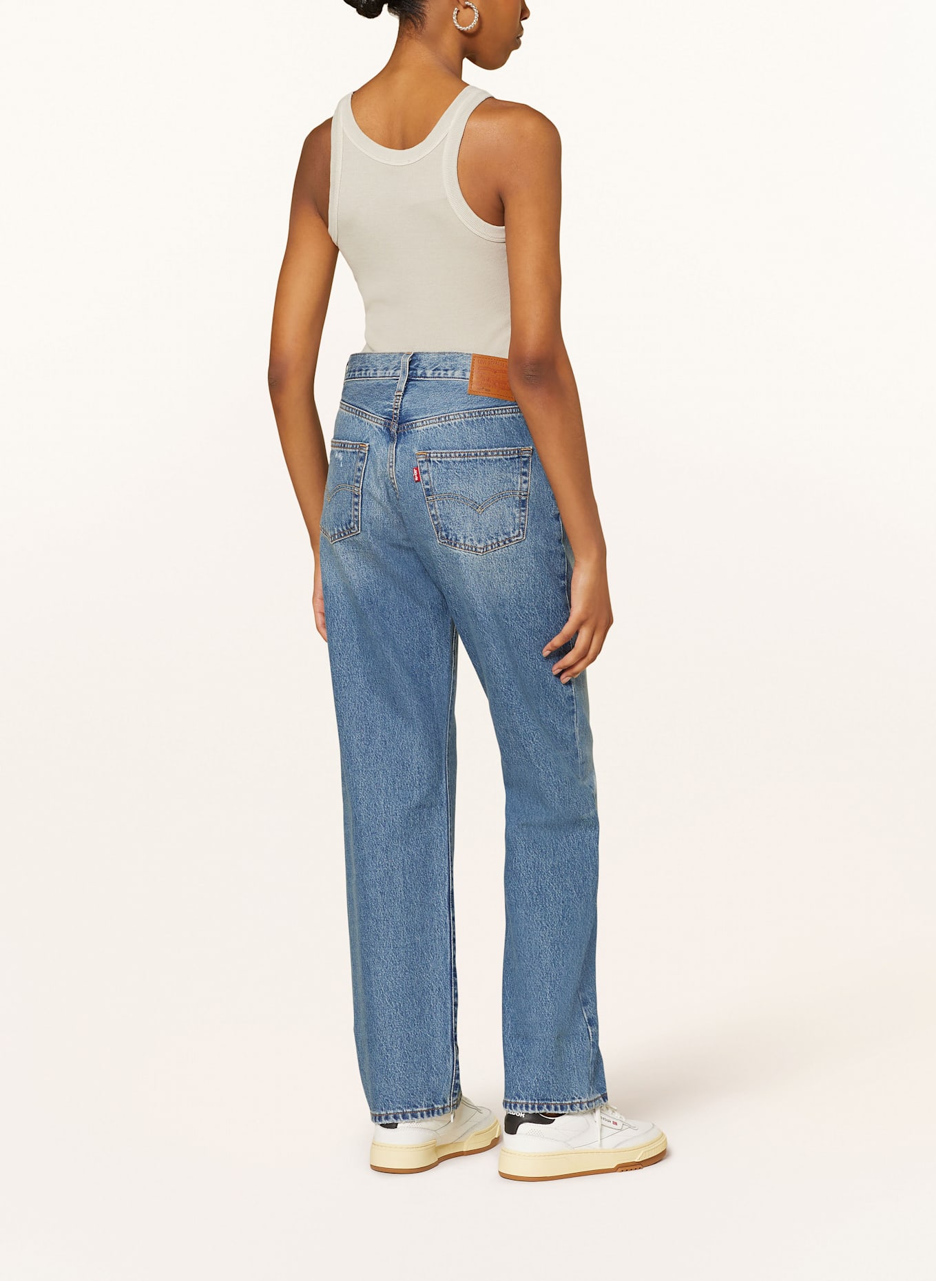 Levi's® Jeansy straight 501 90S VERIFIED VINTAGE: 64 Med Indigo - Worn In