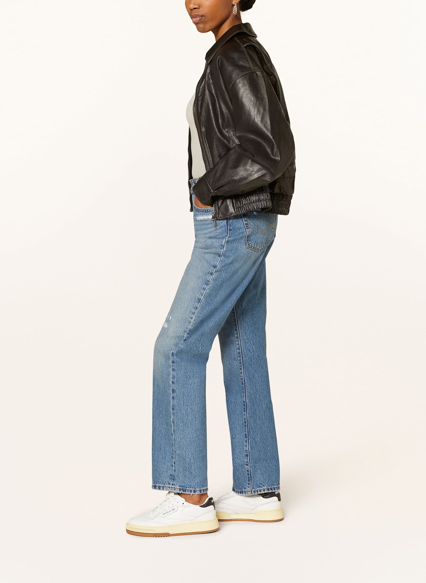 Levi's® Jeansy straight 501 90S VERIFIED VINTAGE: 64 Med Indigo - Worn In