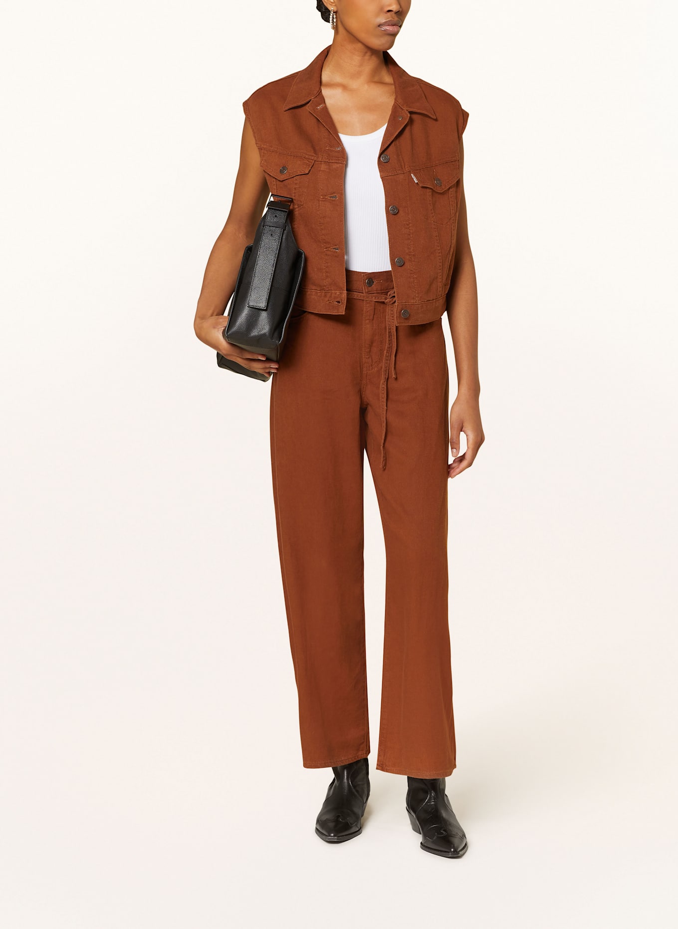 Levi's® Weste mit Leinen: BRAUN