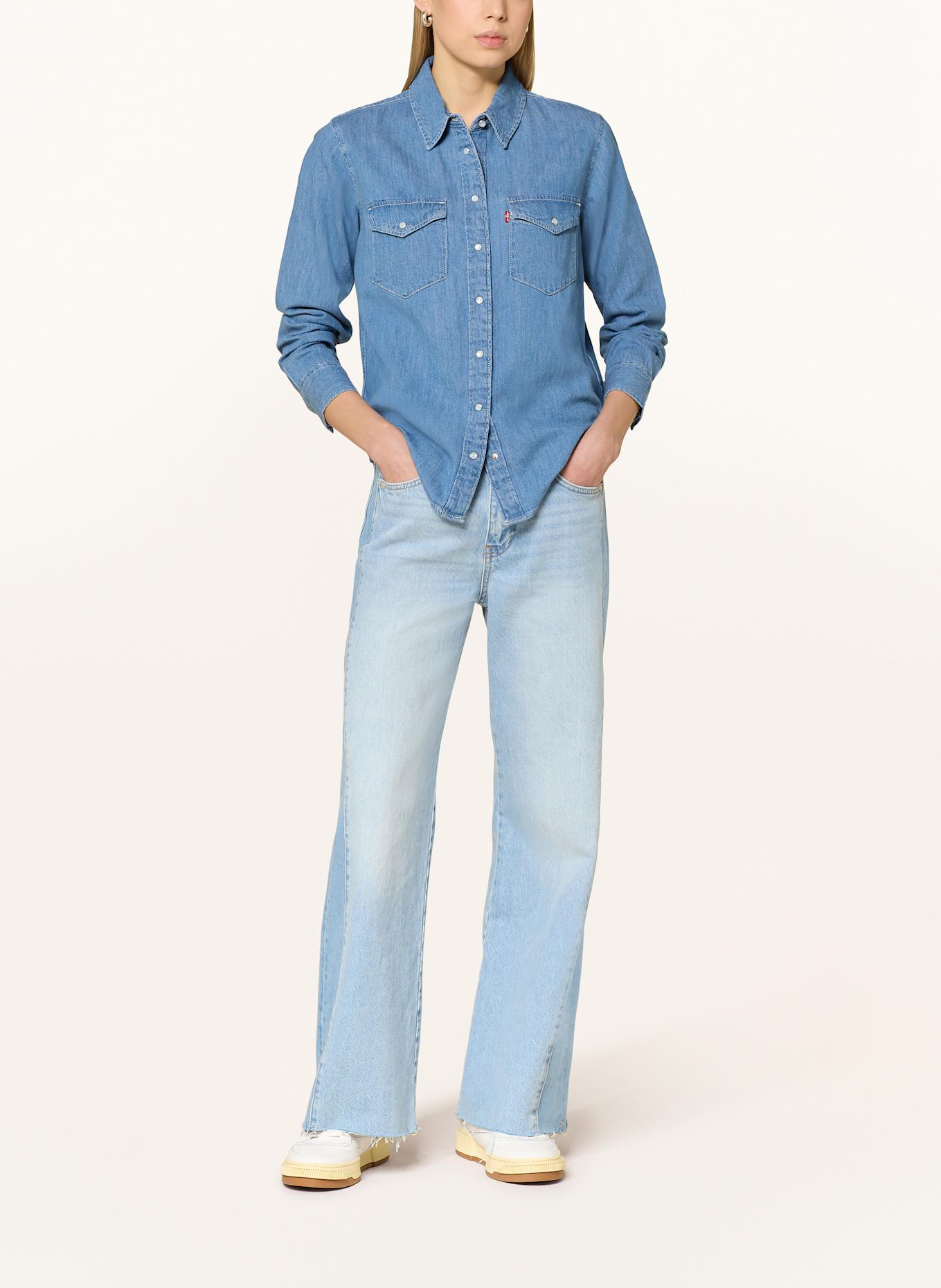 Levi's® ICONIC WESTERN shirt blouse in denim look: BLUE