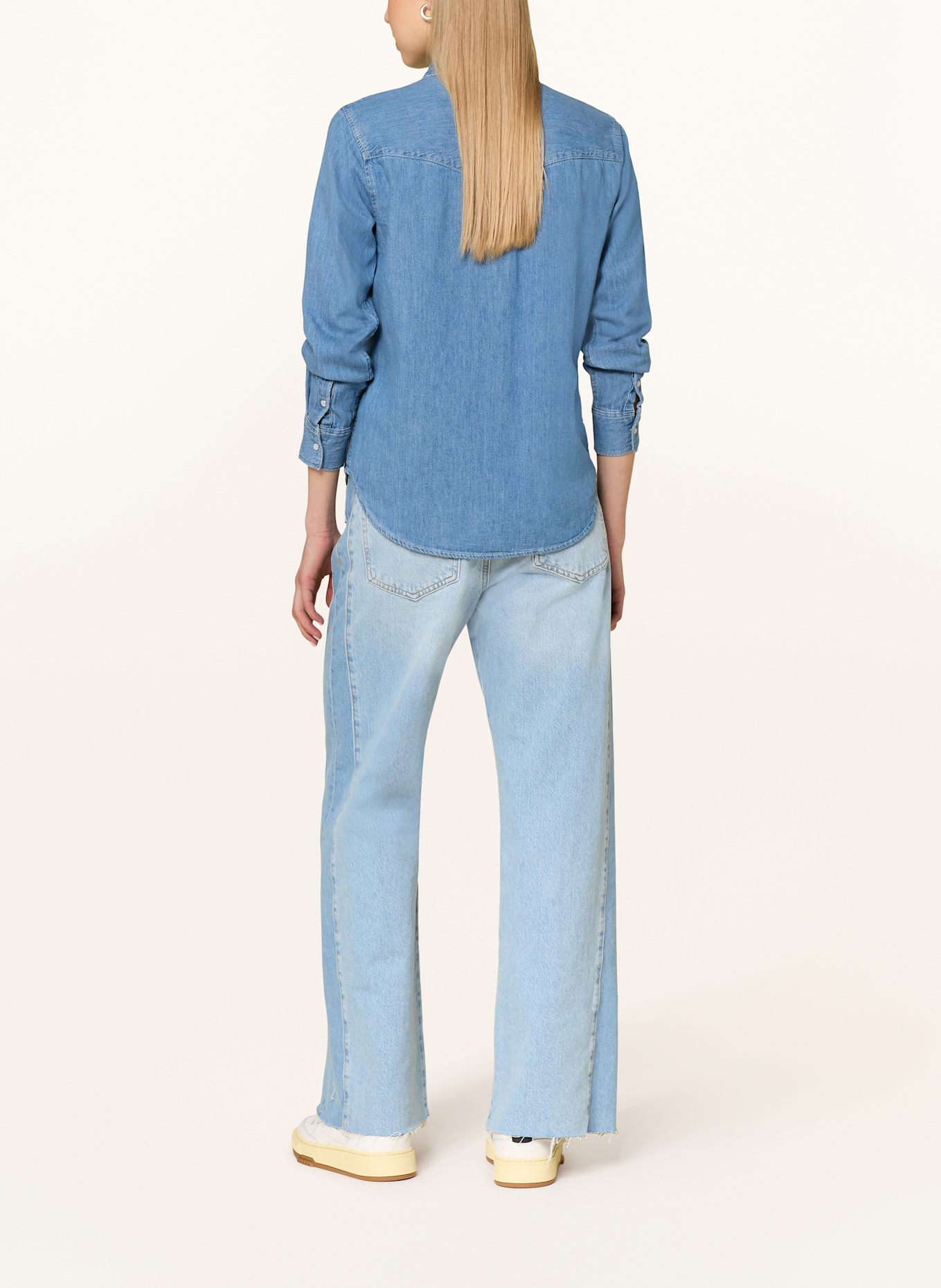 Levi's® ICONIC WESTERN shirt blouse in denim look: BLUE