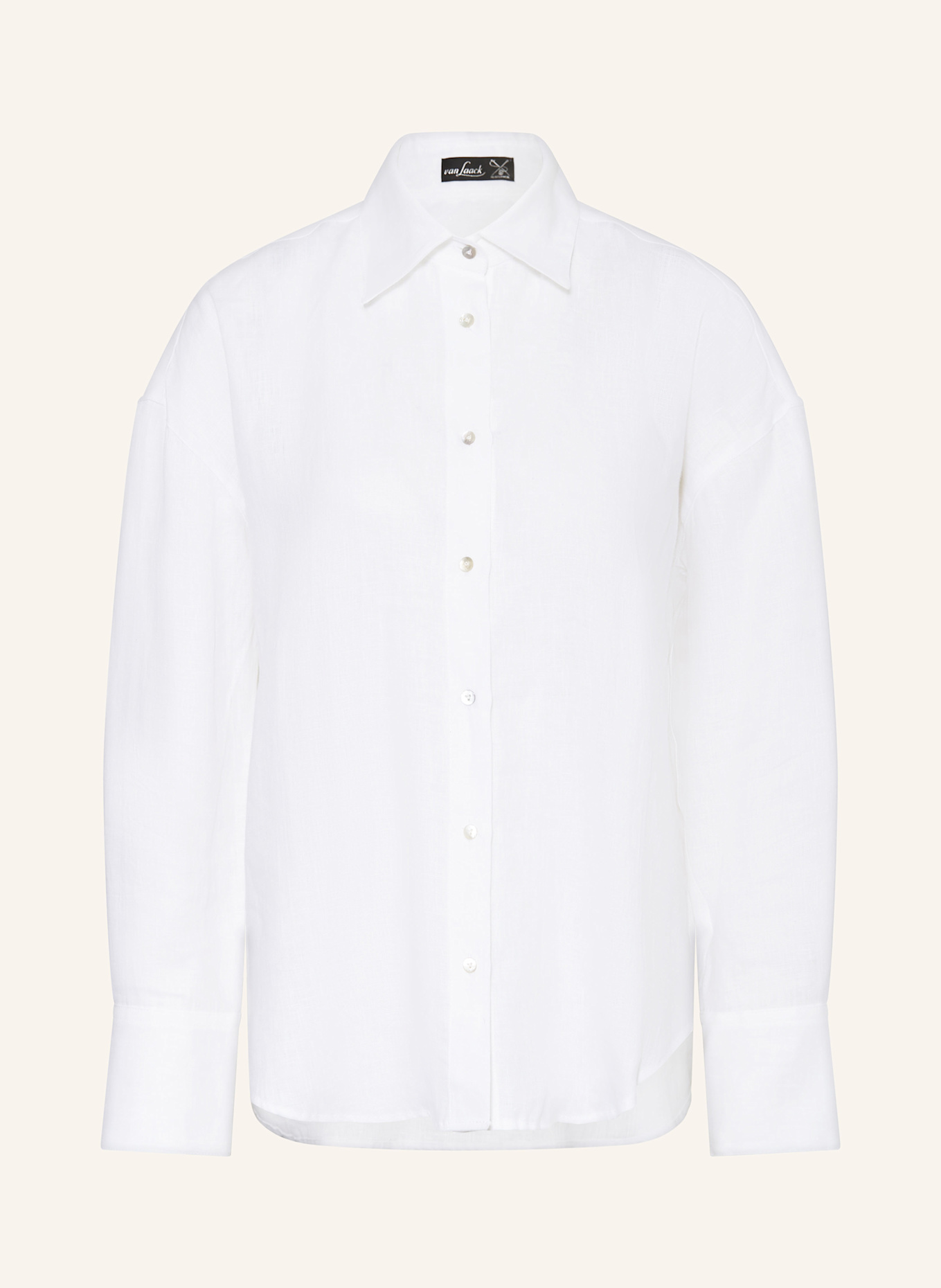 van Laack Hemdbluse VL-BESNA-SVKN aus Leinen: WEISS