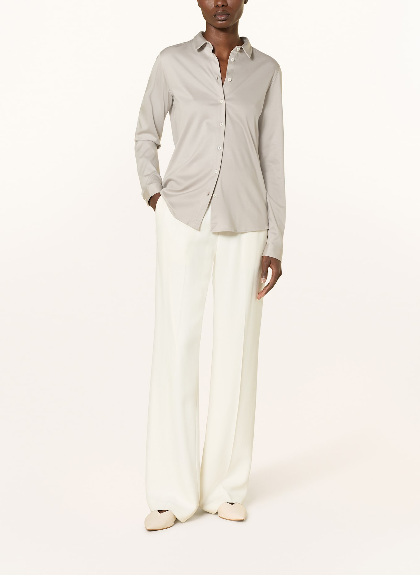 van Laack Shirt blouse VL-MALIS-SV, Color: LIGHT GRAY (Image 2)