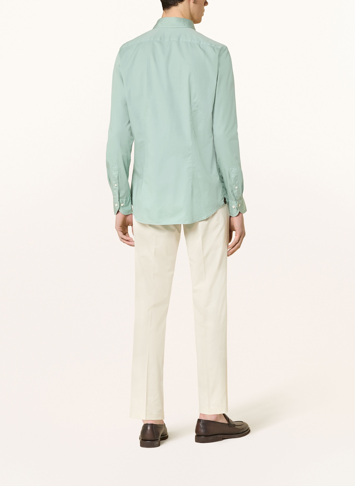 windsor. shearling shirt LAPO Slim Fit: LIGHT GREEN
